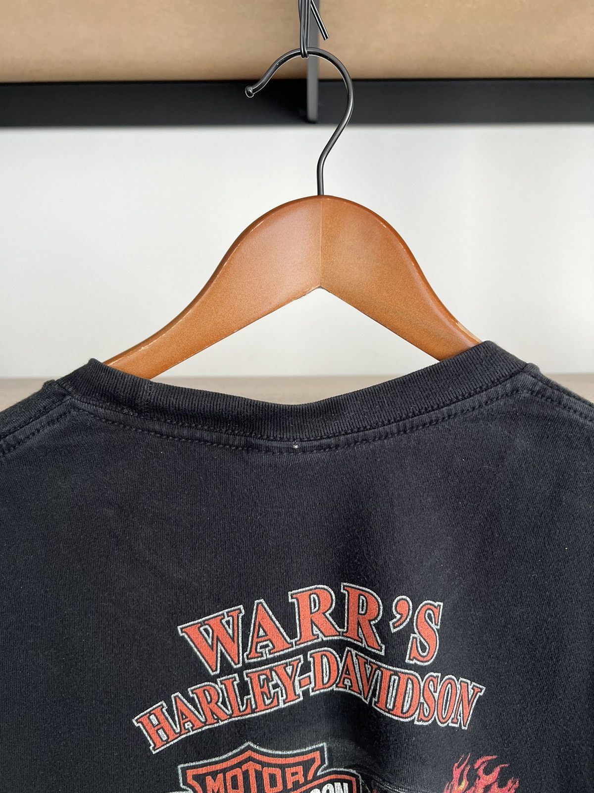 Harley Davidson Vintage 2010 Harley Davidson Eagle Pocket Black T-shirt Size US L / EU 52-54 / 3 - 17 Thumbnail