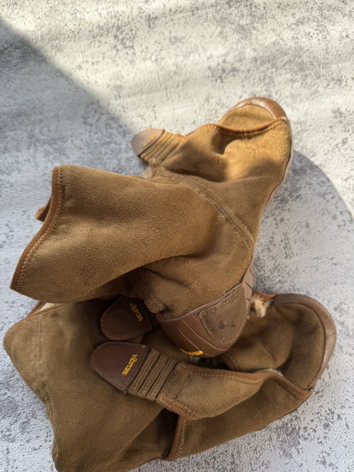 Japanese Brand Rare Furoshiki Vibram Y2K Fur Suede Japanese Shoes Size38-39 Size US 6.5 / EU 39-40 - 3 Thumbnail