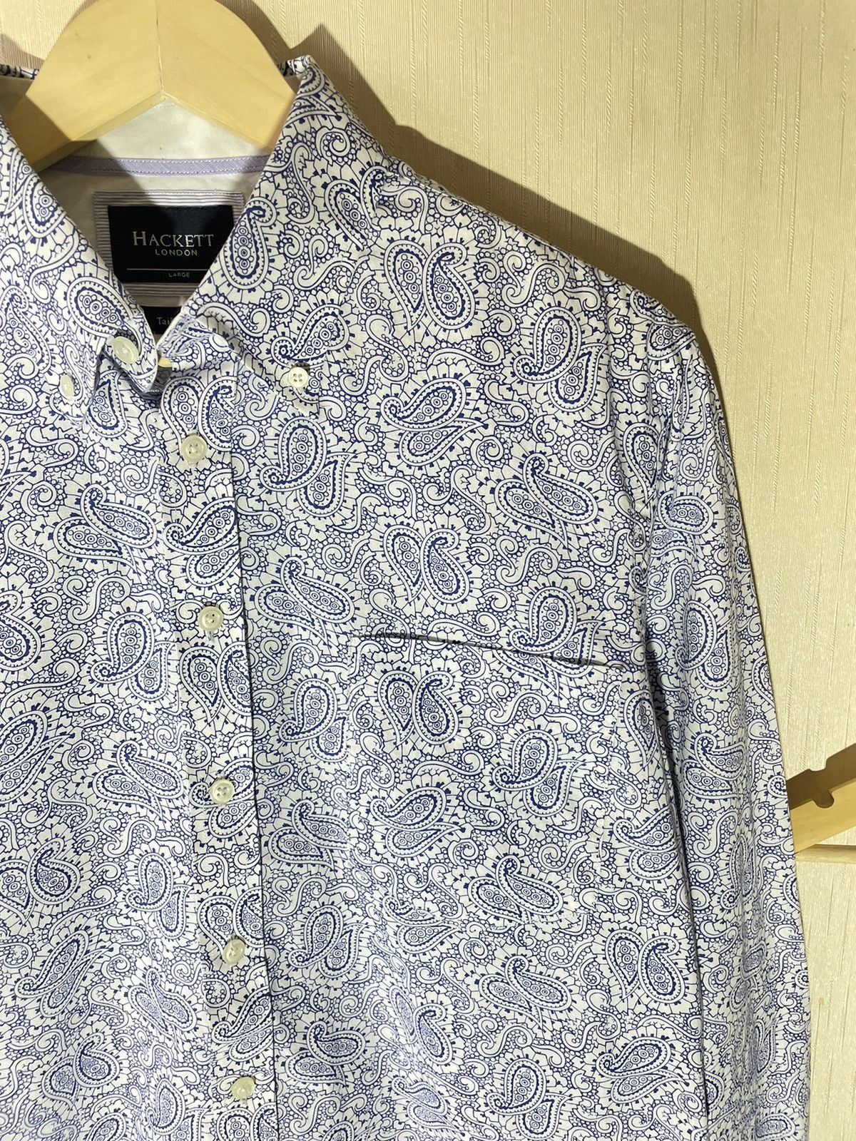 Hackett Hackett London streetwear printed shirt Size US L / EU 52-54 / 3 - 2 Thumbnail