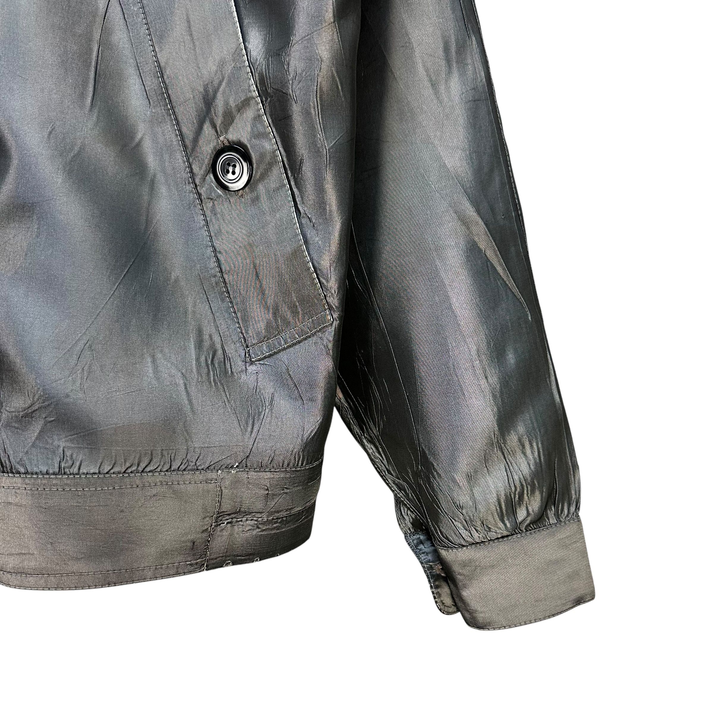 Vintage 90's SUSANNA BEVERLY HILLS Shiny Grey Jacket #A75-1812 Size S / US 4 / IT 40 - 7 Thumbnail