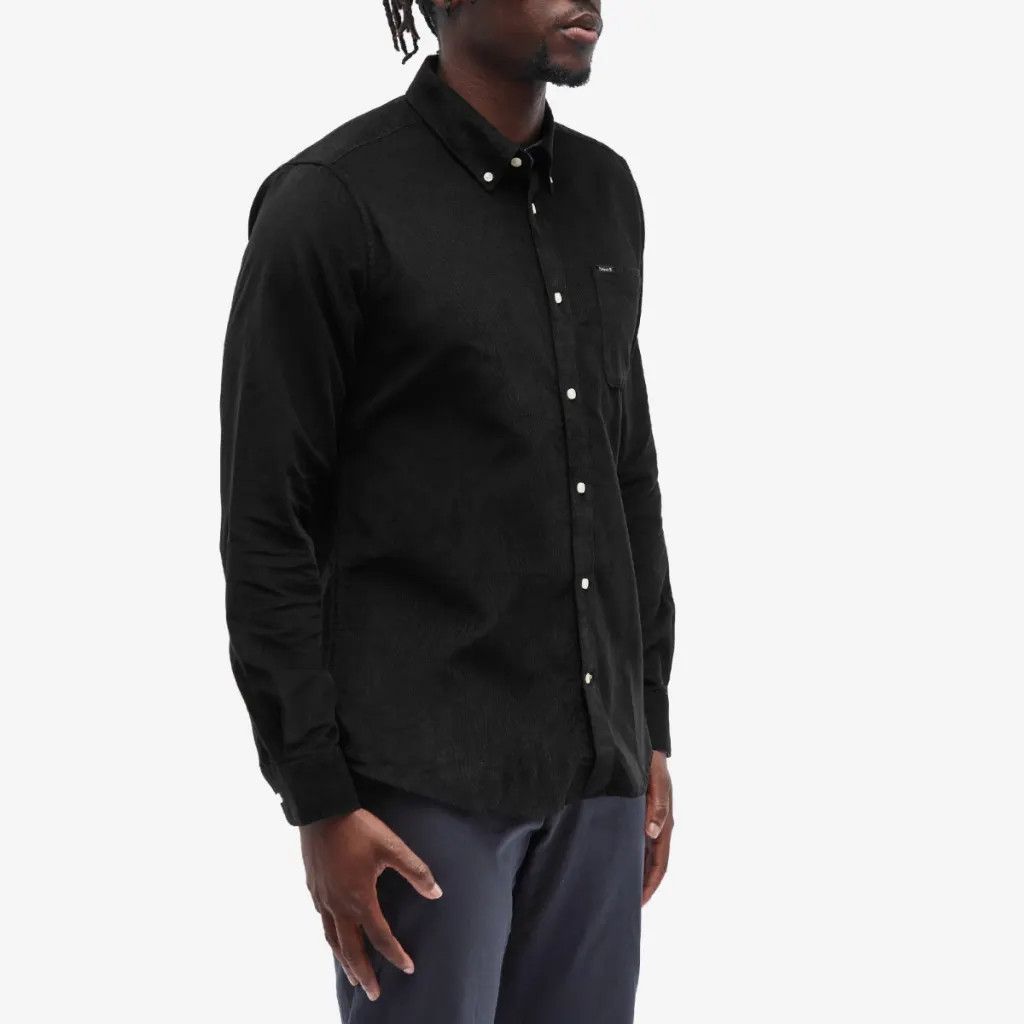 Barbour 💚 Barbour Ramsey Tailored Cord Shirt Black Medium NEW Size US M / EU 48-50 / 2 - 2 Thumbnail