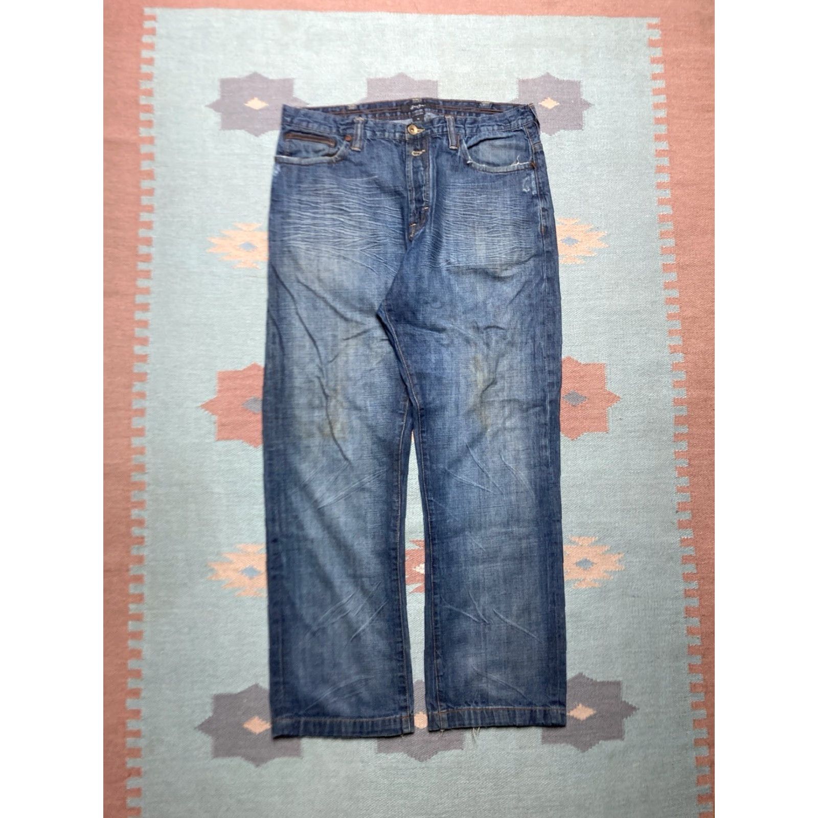 Sean John VINTAGE Sean John Jeans Hip Hop Baggy Wide-Leg 38x34 Men blue Size US 38 / EU 54 - 5 Thumbnail