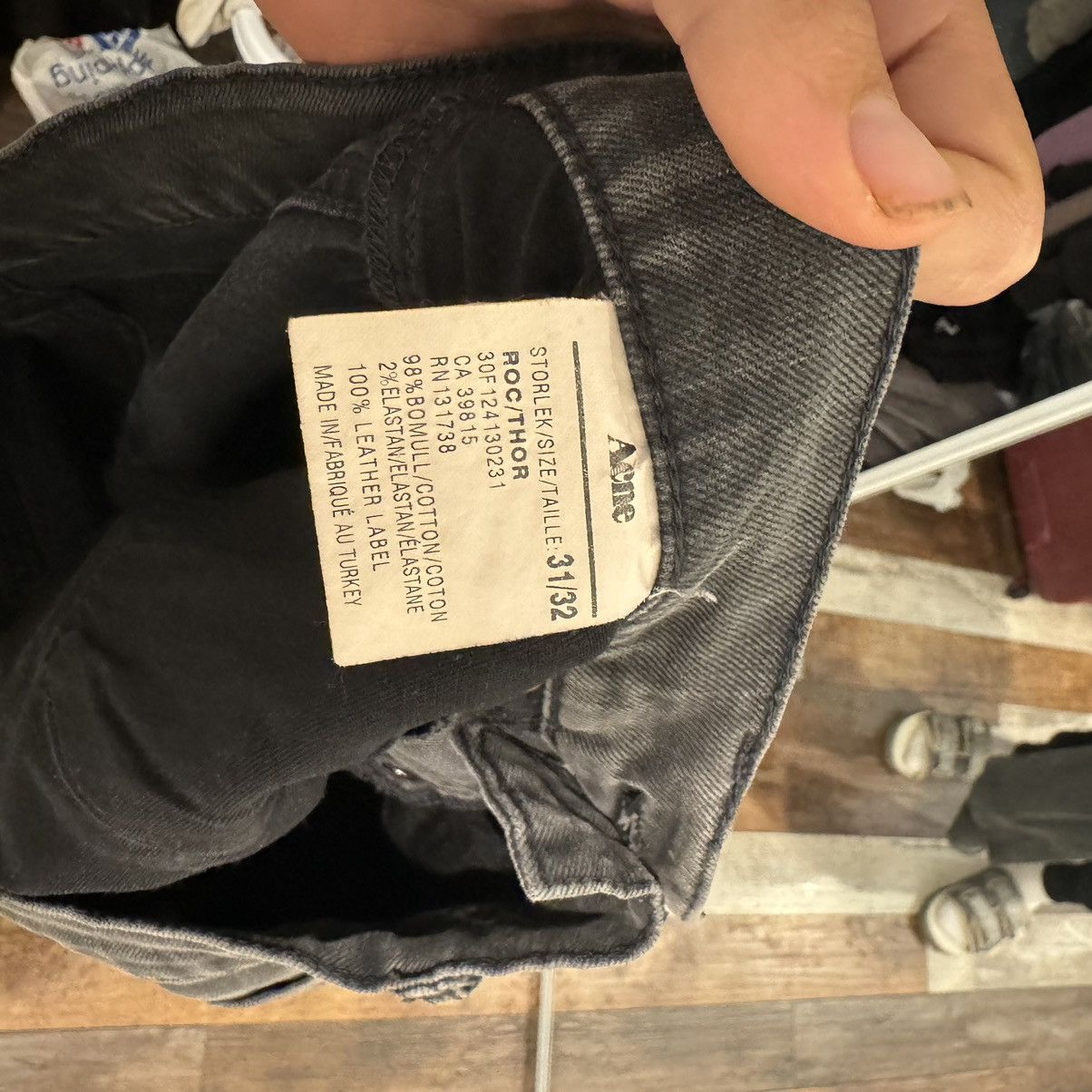 Acne Studios Acne Studios ROC/THOR Black jeans Size US 31 - 8 Thumbnail