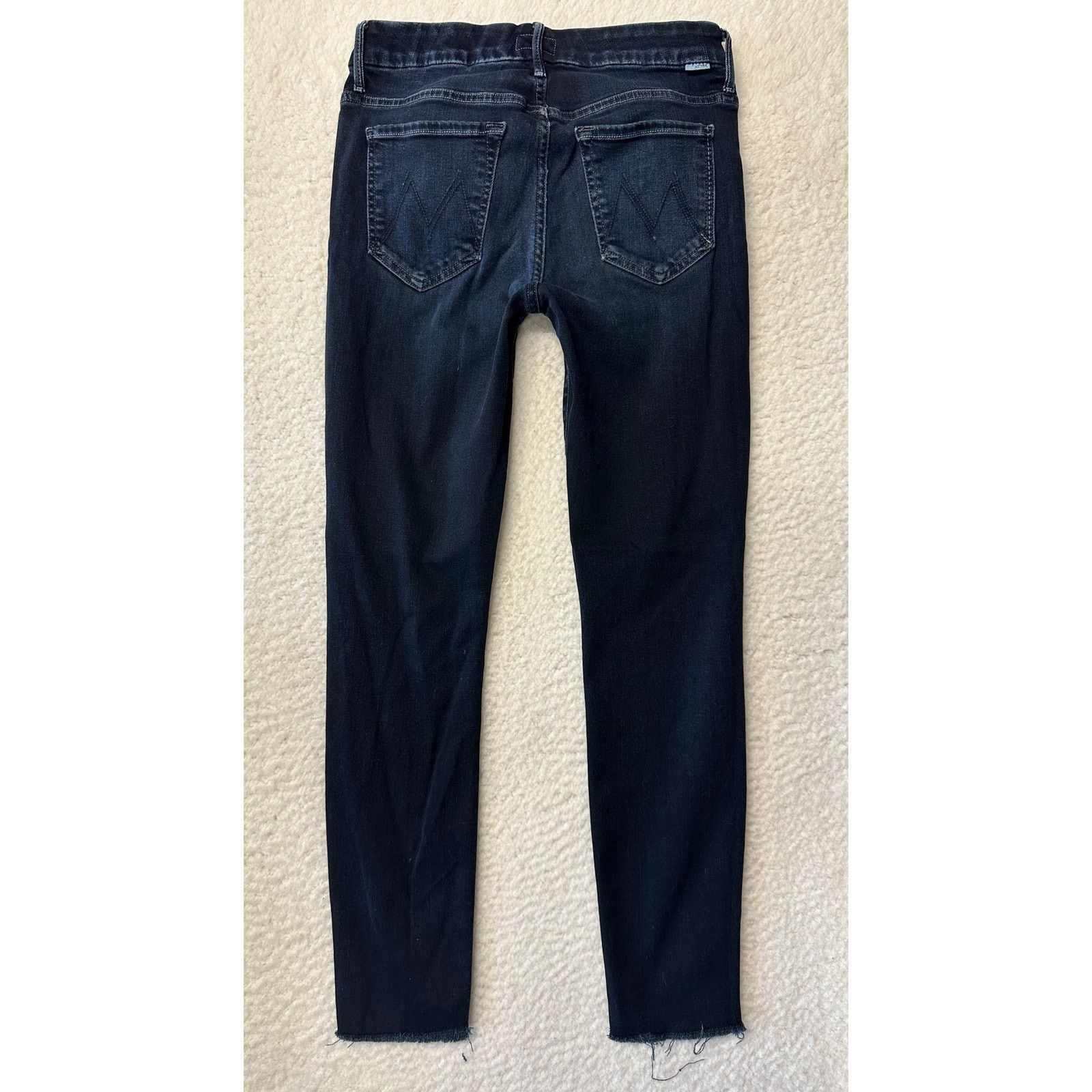MOTHER Mother Womens High Waisted Looker Ankle Fray Denim Jeans 28 Size 28" / US 6 / IT 42 - 9 Thumbnail