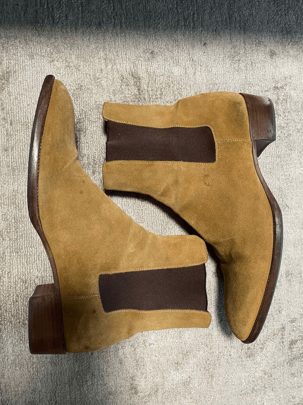 Saint Laurent Paris Sz 43 Saint Laurent Paris Wyatt 40 Suede Boots Size US 10 / EU 43 - 1 Thumbnail