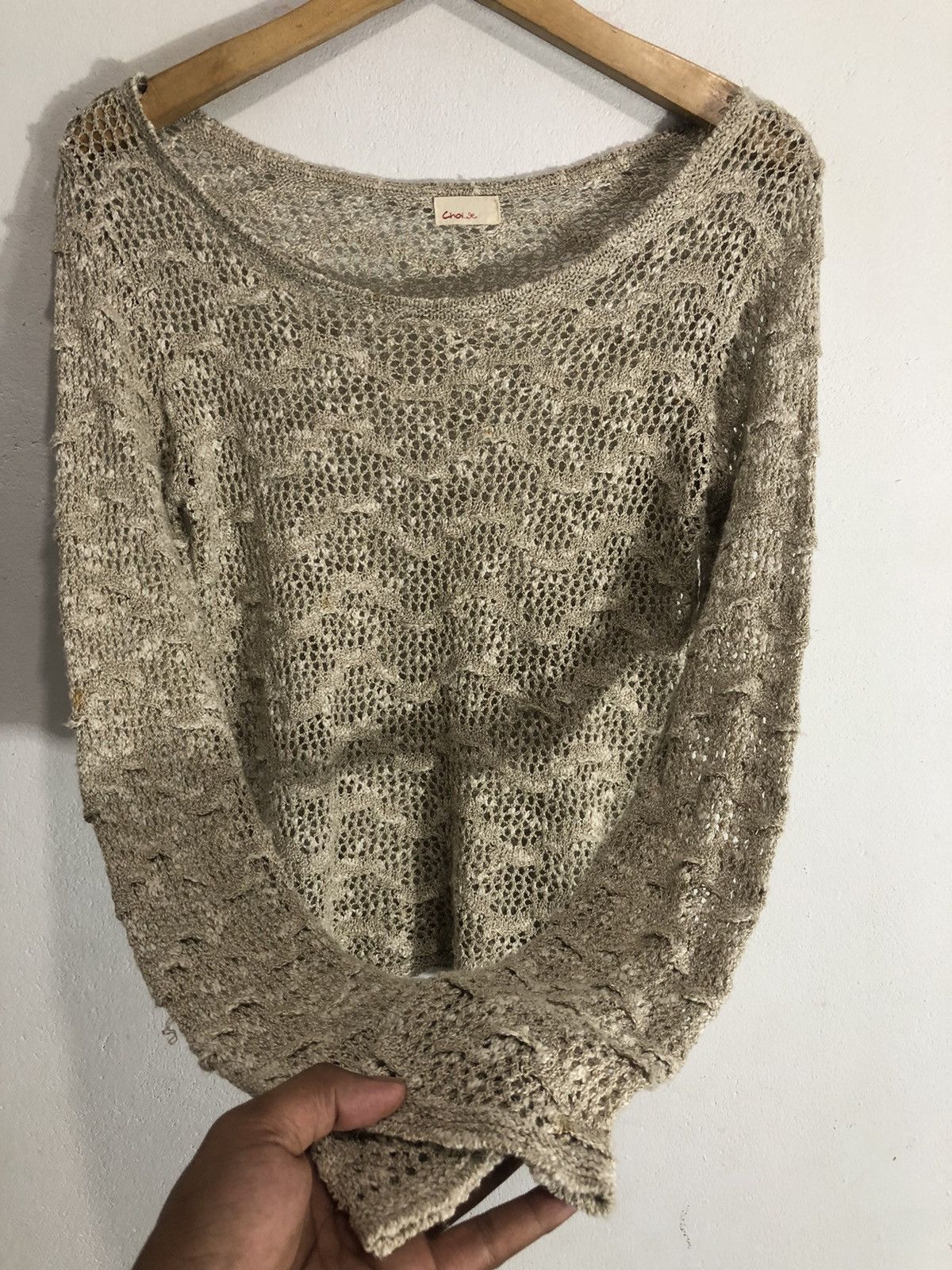 20471120 × Japanese Brand × KMRii Y2k Japanese Brand Choi.X Open Knitted Grunge Style Size US M / EU 48-50 / 2 - 2 Thumbnail