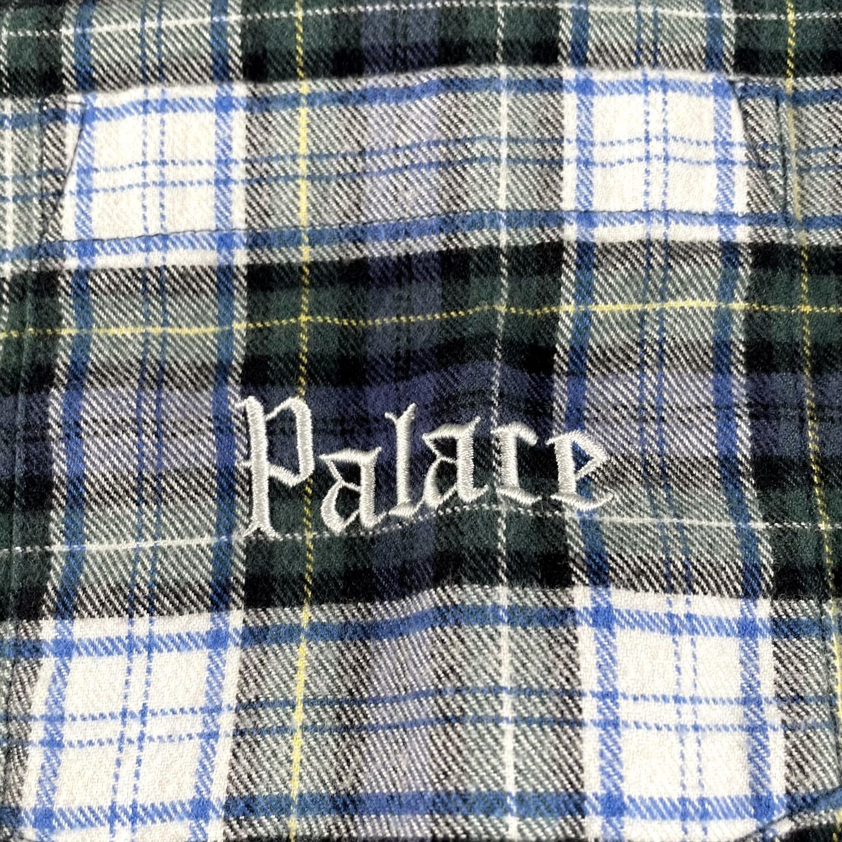 Palace Palace Check Panel Chambray Shirt Mens M Blue Plaid Button Down Skateboard Size US M / EU 48-50 / 2 - 3 Thumbnail
