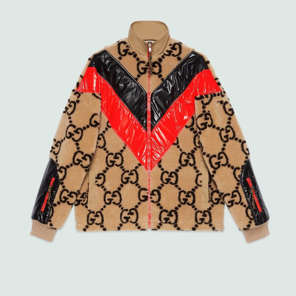 Gucci GG Wool Jersey Zip Jacket SIZE S