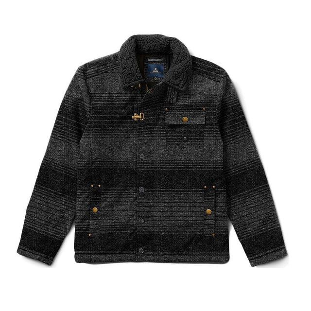 Roark Roark Axeman Jacket Charcoal Stripe Sherpa Lined Size US L / EU 52-54 / 3 - 1 Thumbnail