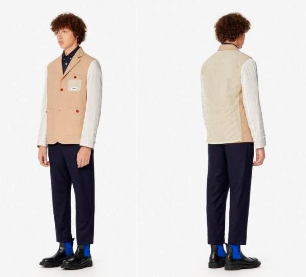 Kenzo Kenzo Fall 2019 Reversible Blazer Regular-Fit Jacket Size US M / EU 48-50 / 2 - 1 Thumbnail