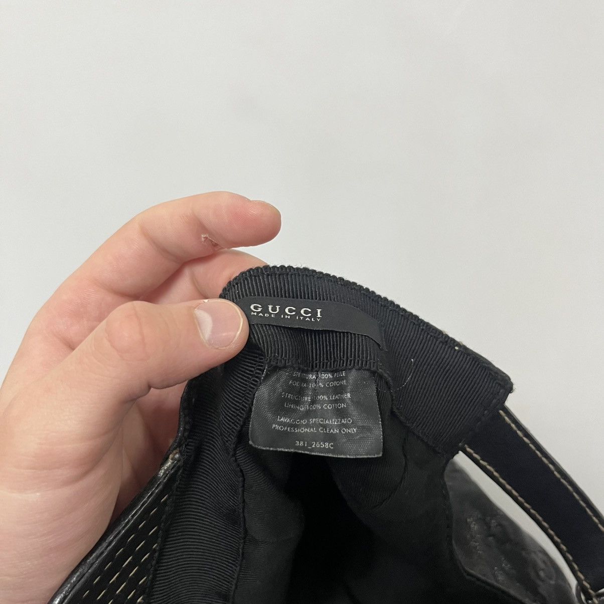 Gucci Gucci Cap Monogram Leather Size ONE SIZE - 8 Thumbnail