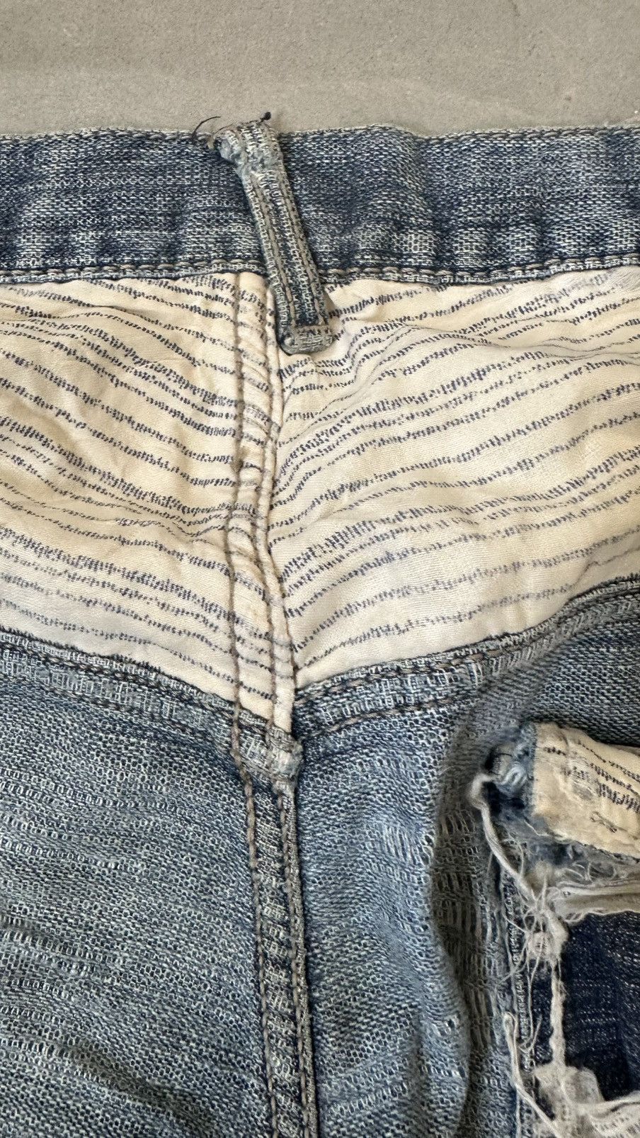 Japanese Brand WILD KHAKIS DISTRESSED DENIM PANT Size US 34 / EU 50 - 14 Thumbnail