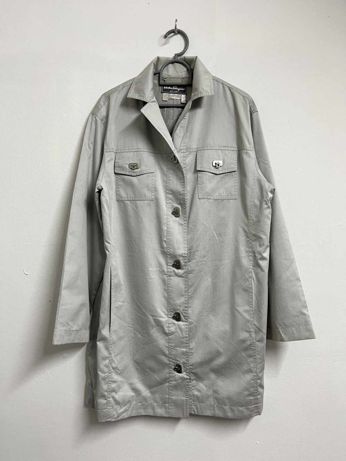 Salvatore Ferragamo 💥Vintage 80s SALVATORE FERRAGAMO Made In Italy Luxury Jacket Size S / US 4 / IT 40 - 1 Thumbnail