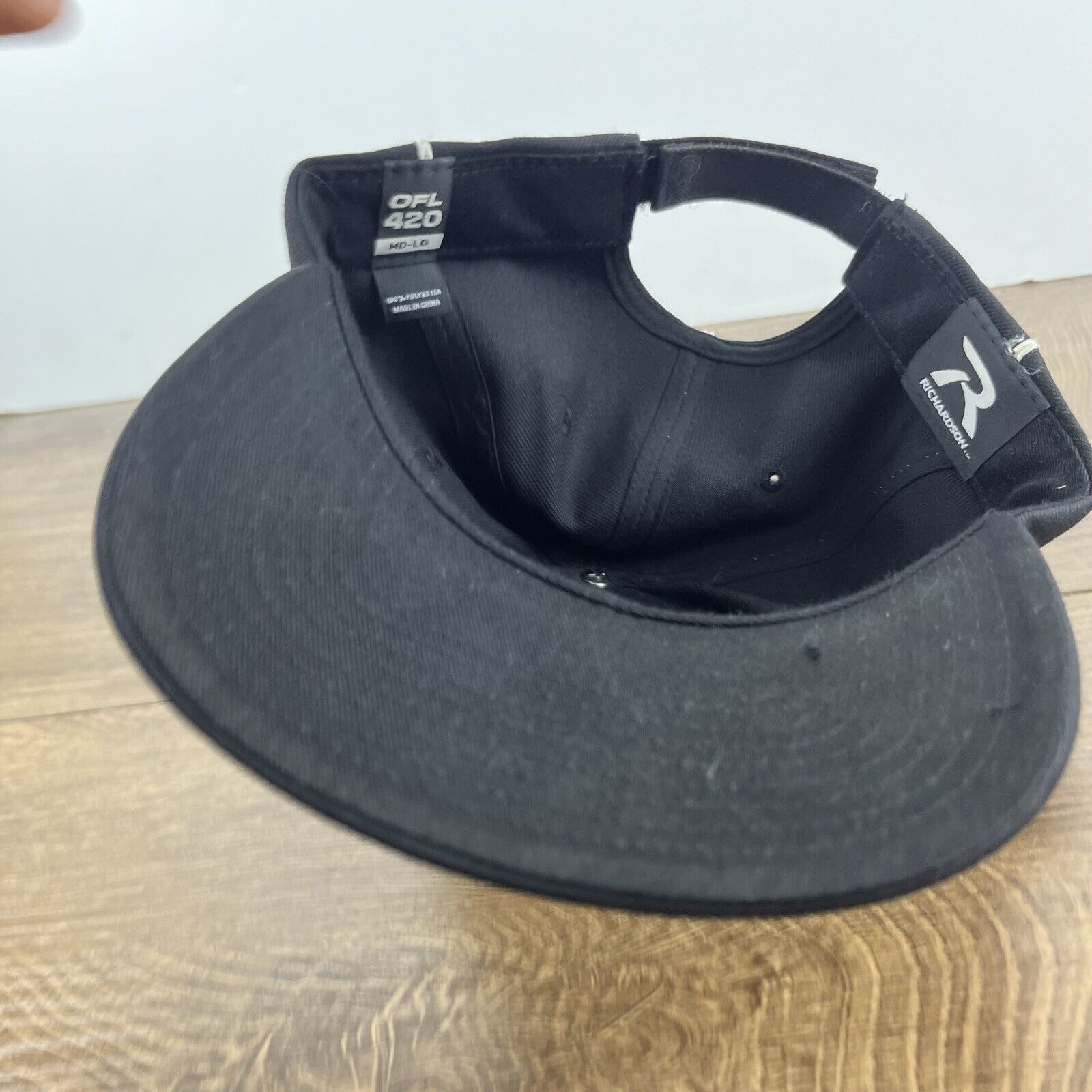 Richardson Richardson Black Hat Referee Official Adjustable Hat Black A Size ONE SIZE - 13 Thumbnail