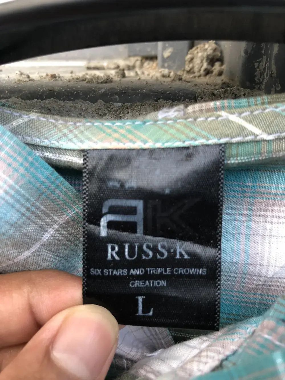 Flannel × Japanese Brand Japanese Brand Russ K Plaid Tartan Hoodies Jacket Size US L / EU 52-54 / 3 - 3 Thumbnail