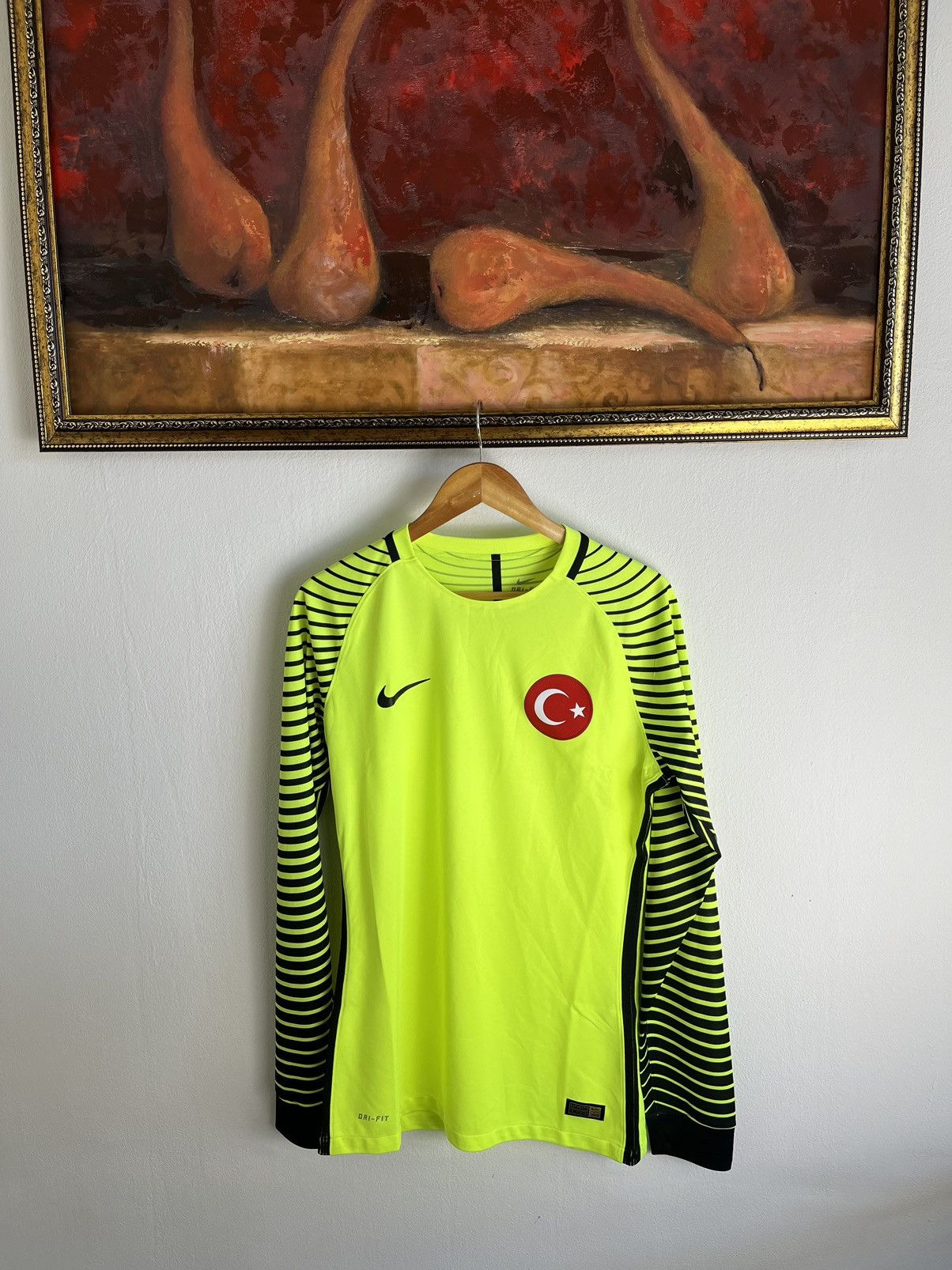 Nike NIKE TURKEY SOCCER JERSEY GOALKEEPER 2016/2017 MATCH WORN Size US M / EU 48-50 / 2 - 1 Thumbnail