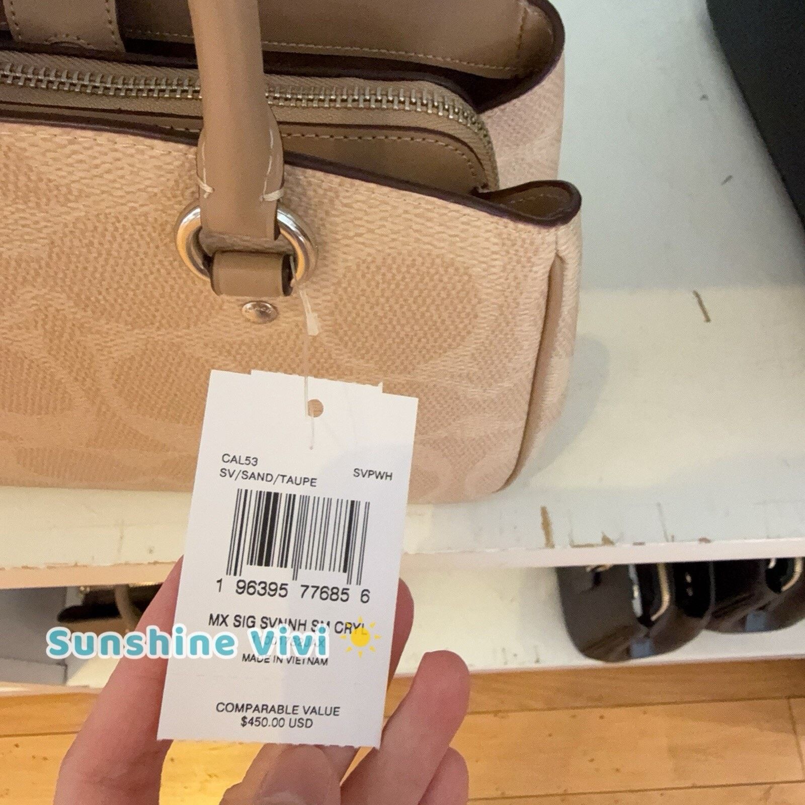 Coach NWT Coach Savannah Small Carryall Bag CAL53 Sand/Taupe Size ONE SIZE - 2 Thumbnail