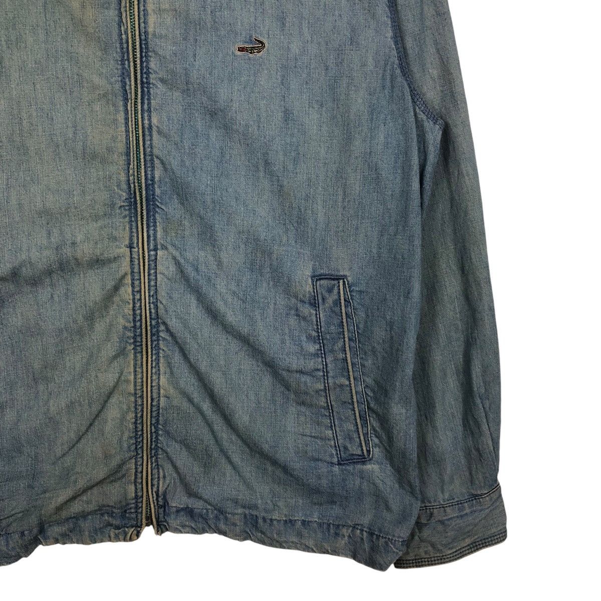 Japanese Brand 📌Vintage Worker Indigo Denim Jacket Crocodile Zipper Size US L / EU 52-54 / 3 - 6 Thumbnail