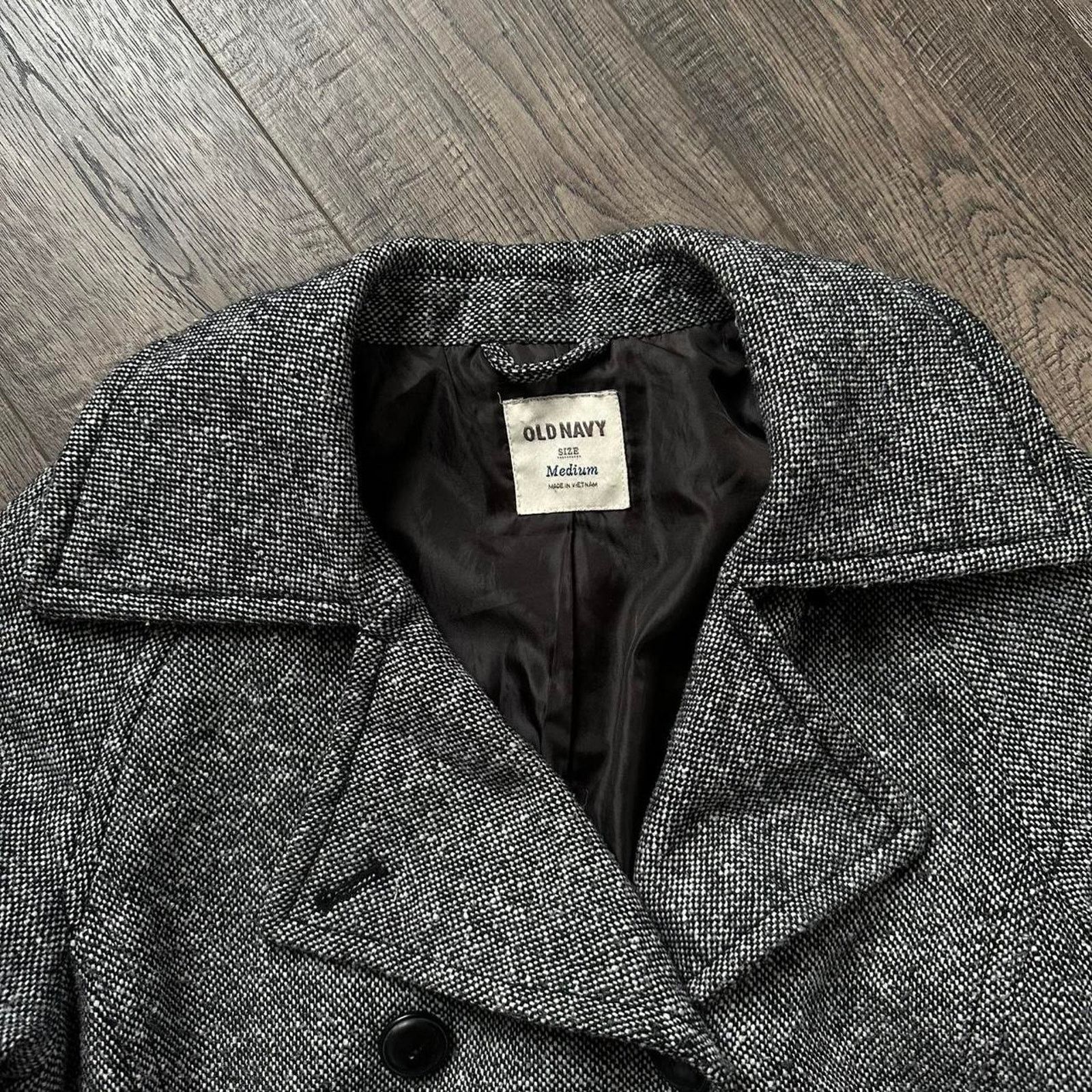 Old Navy Beautiful Vintage Y2K Old Navy Grey Tactical Peacoat Jacket Size M / US 6-8 / IT 42-44 - 3 Thumbnail