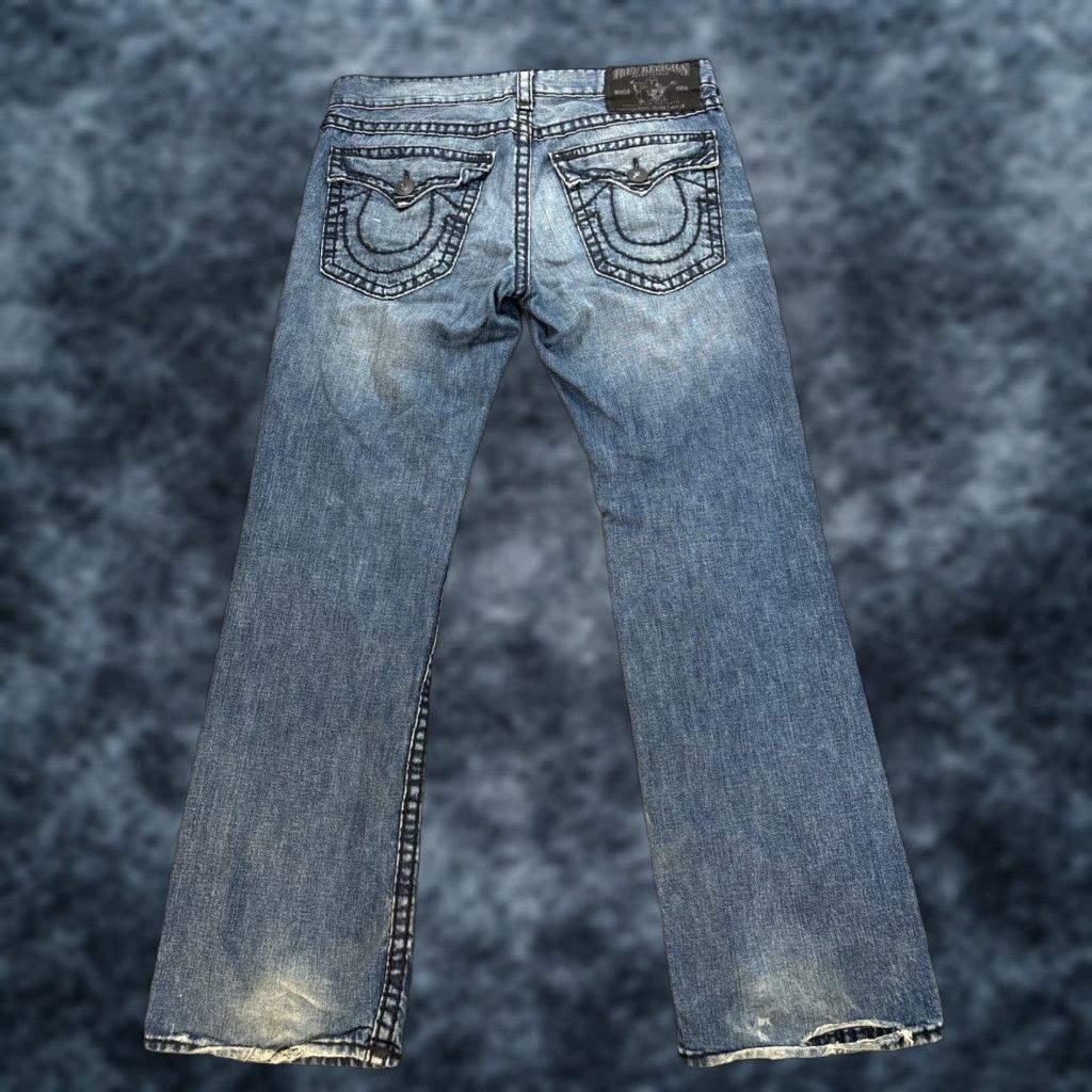 True Religion VINTAGE True Religion Ricky Jeans Men 38x34 Dark Wash 5-Pocket Denim Straight Relaxed Blue USA Jeans Mens Size US 38 / EU 54 - 1 Thumbnail