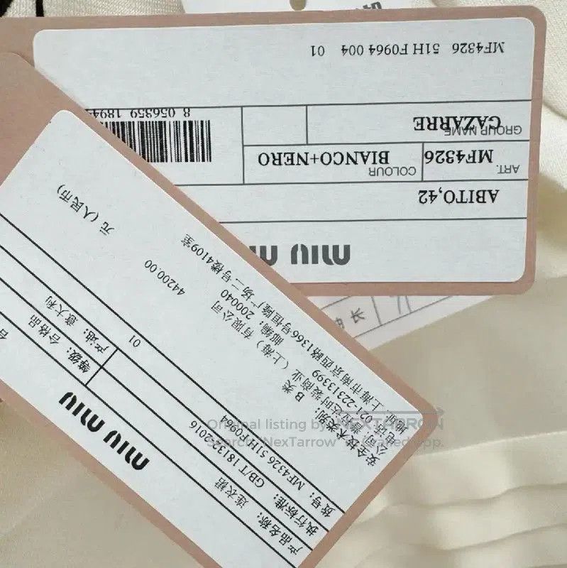 Miu Miu Miu Miu White Silk Long Sleeve Dress . Size M / US 6-8 / IT 42-44 - 4 Thumbnail