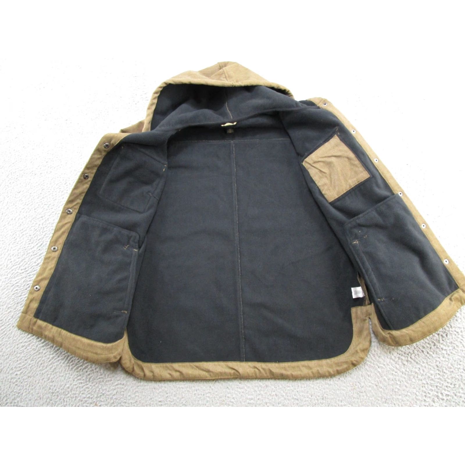 Vintage Noble Outfitters Jacket Womens L Brown Hooded Lined Workwear Ranch Snap Up Size L / US 10 / IT 46 - 3 Thumbnail
