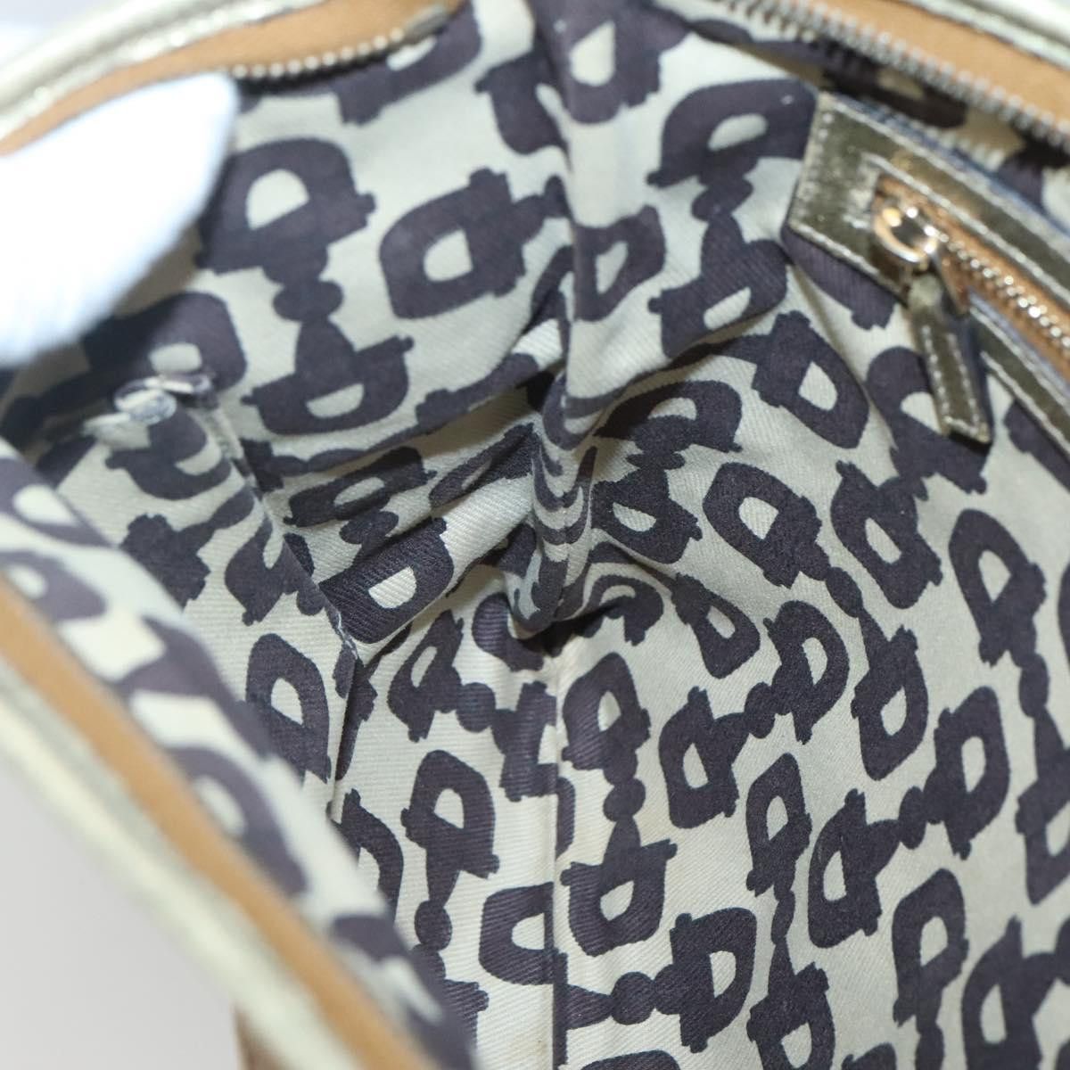 Gucci GUCCI GG Canvas Sherry Line Shoulder Bag Beige Black Size ONE SIZE - 19 Thumbnail