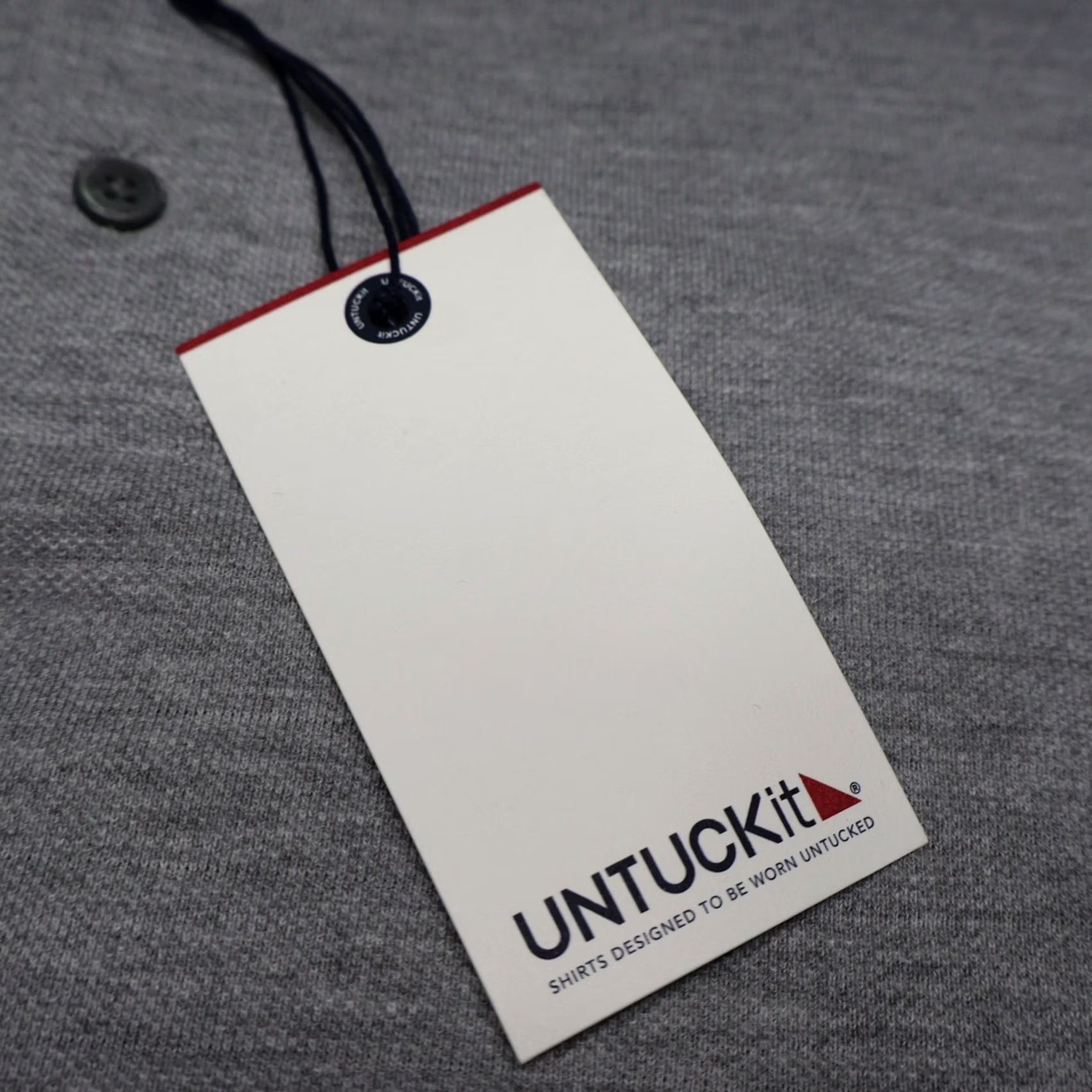 UNTUCKit UNTUCKit Polo Shirt Men 3XL Grey Regular Fit Long Sleeve Button Cotton Blend Jersey Casual NWT Size US XXL / EU 58 / 5 - 6 Thumbnail