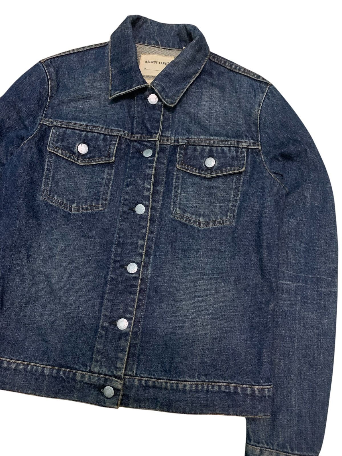 Helmut Lang 💥Vtg90s Helmut Lang Classic Denim Jacket Size M / US 6-8 / IT 42-44 - 2 Thumbnail