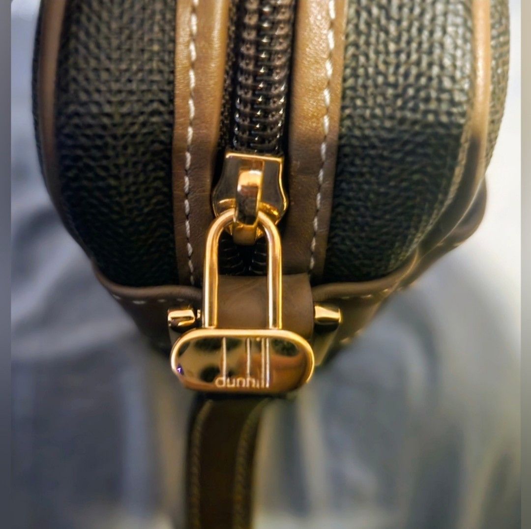 Alfred Dunhill Classic Dunhill Brown and Black Unisex Clutch Bag Size ONE SIZE - 8 Thumbnail