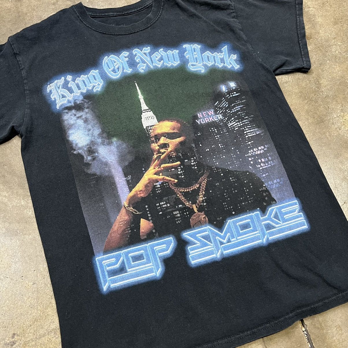 Rap Tees Pop Smoke King of New York Rap Band Tee Size US M / EU 48-50 / 2 - 2 Thumbnail