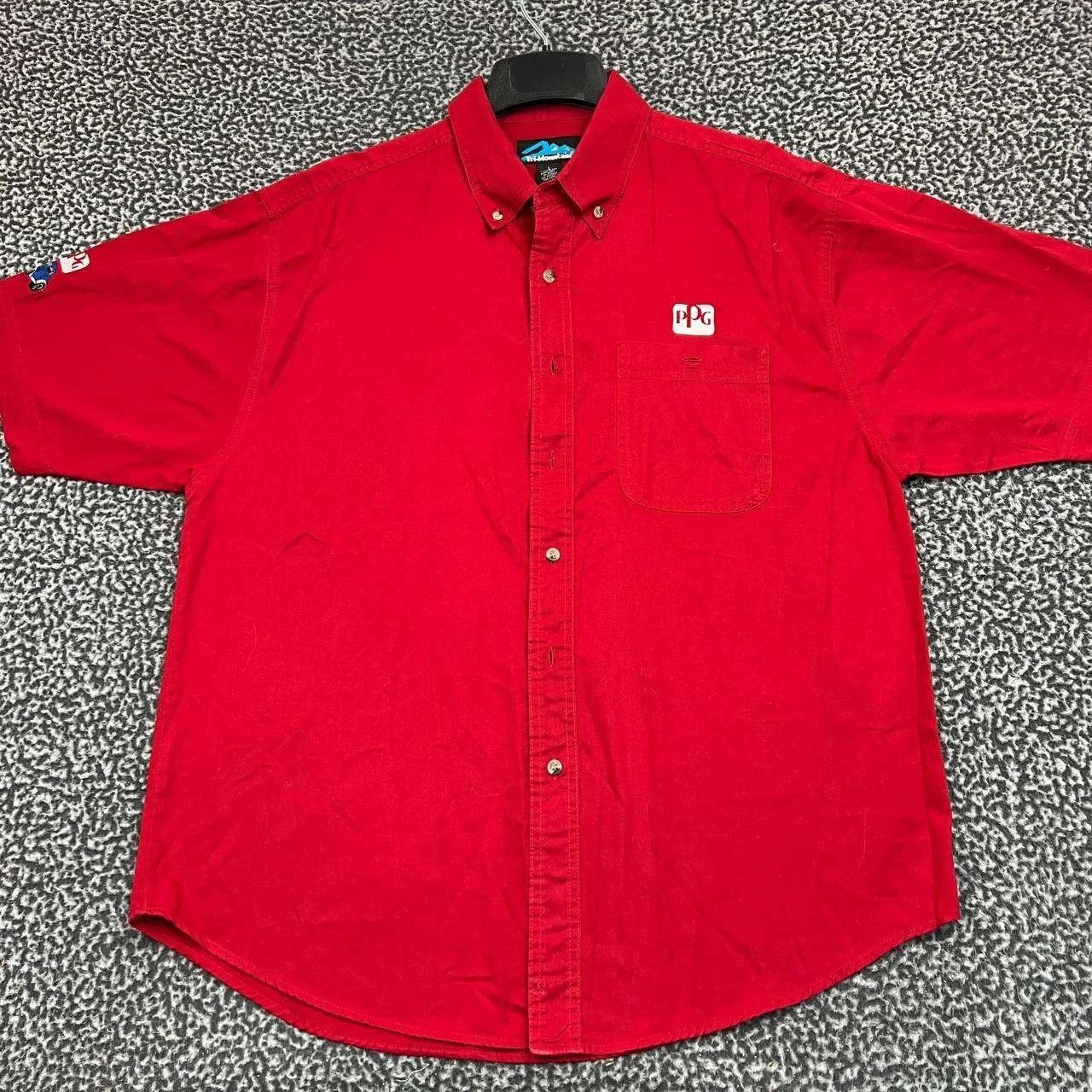 Other Tri-Mountain Shirt Men Button Down Short Sleeve Cotton L Size US L / EU 52-54 / 3 - 1 Thumbnail