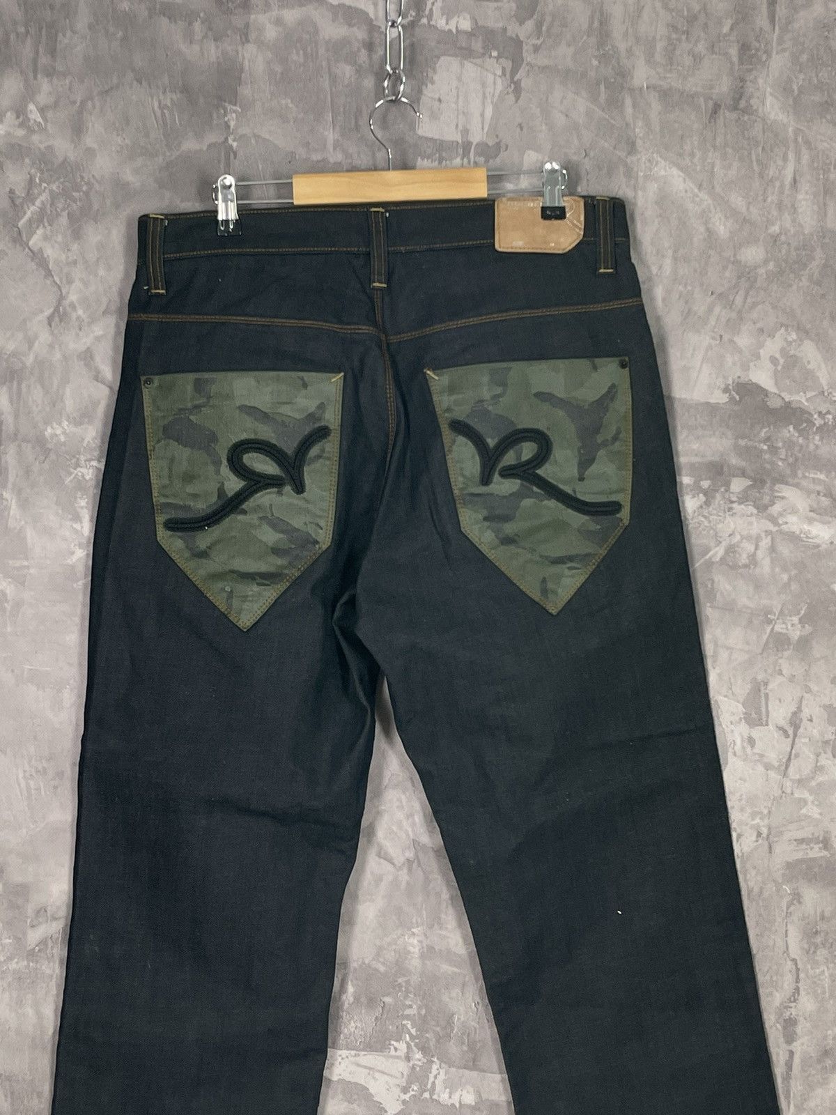 Rocawear × Vintage Vintage Rocawear Baggy Fit Wide Leg Denim Jeans Black Size US 36 / EU 52 - 9 Thumbnail