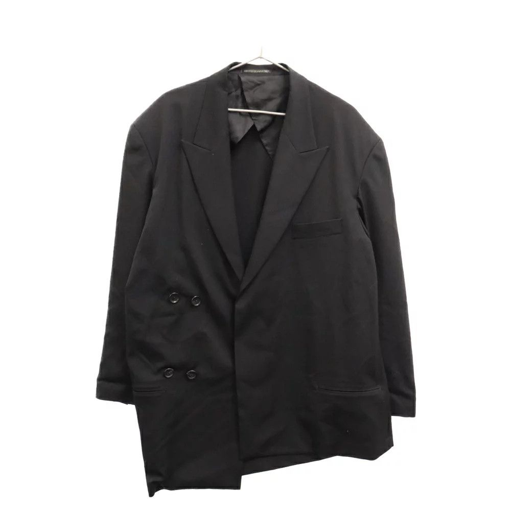 image of Yohji Yamamoto Pour Homme 23Ss W-Draping Jk-B in Black, Men's (Size Medium)