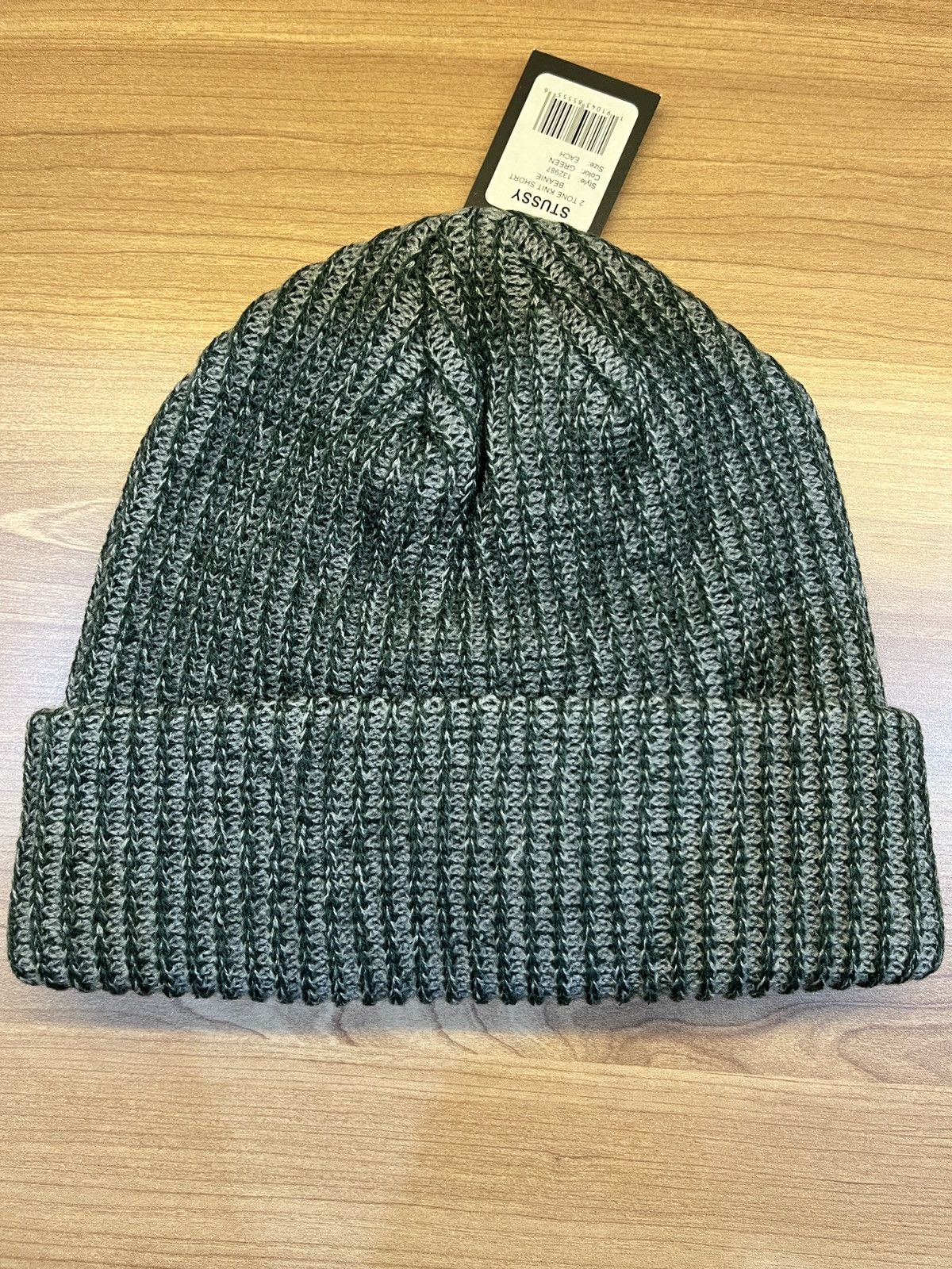 Stussy Stussy 2 Tone Knit Short Beanie Hat Size ONE SIZE - 3 Thumbnail