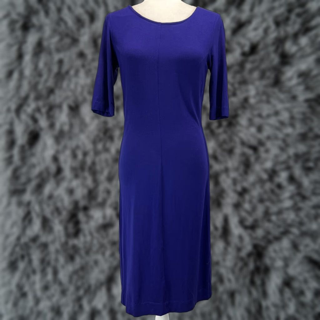 Diane von Furstenberg Diane von Furstenberg Stretch Bodycon Dress Midi Purple Half Sleeve Women Medium Size M / US 6-8 / IT 42-44 - 1 Thumbnail