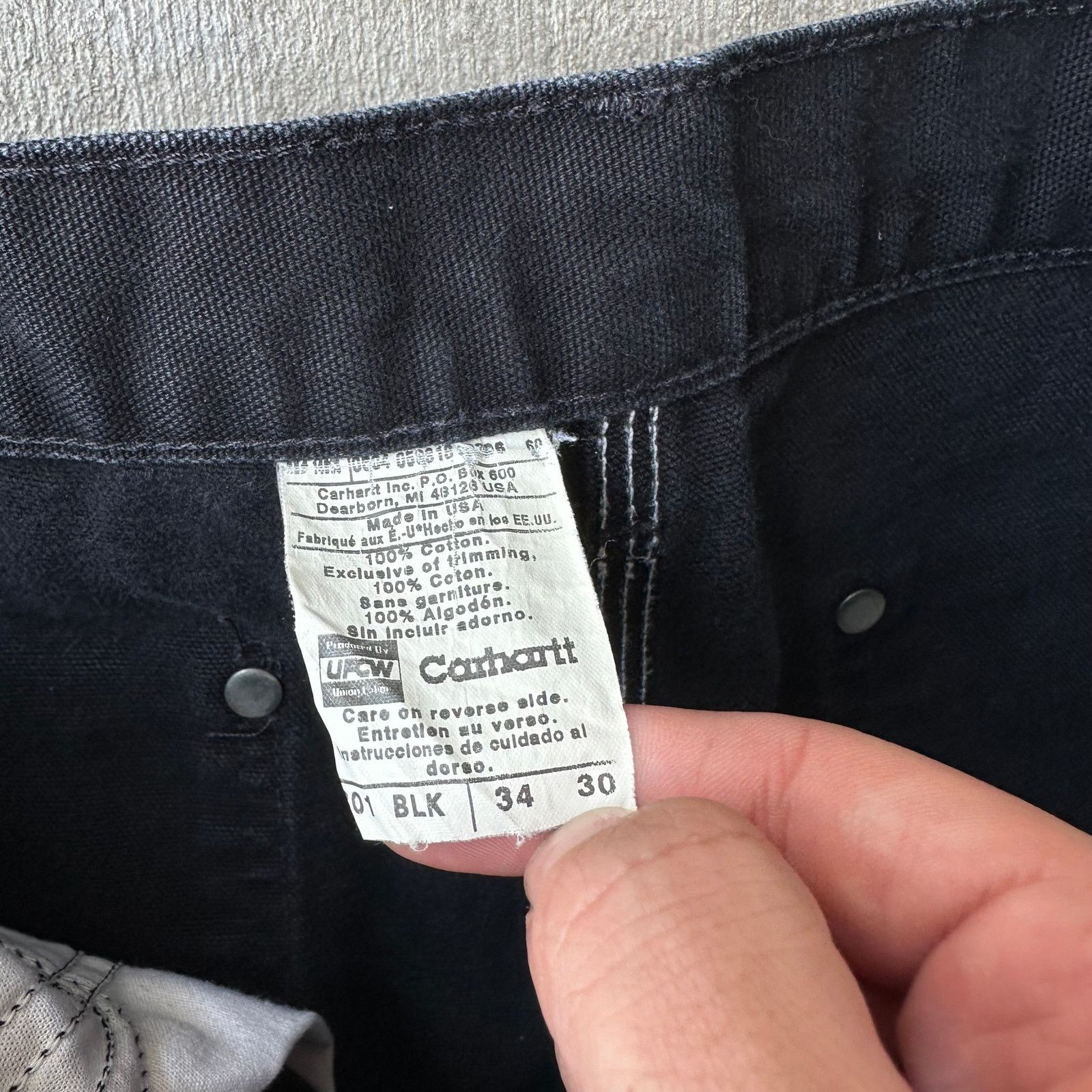 Carhartt × Vintage Carhartt black double knee work wear carpenter pants Size US 32 / EU 48 - 4 Thumbnail