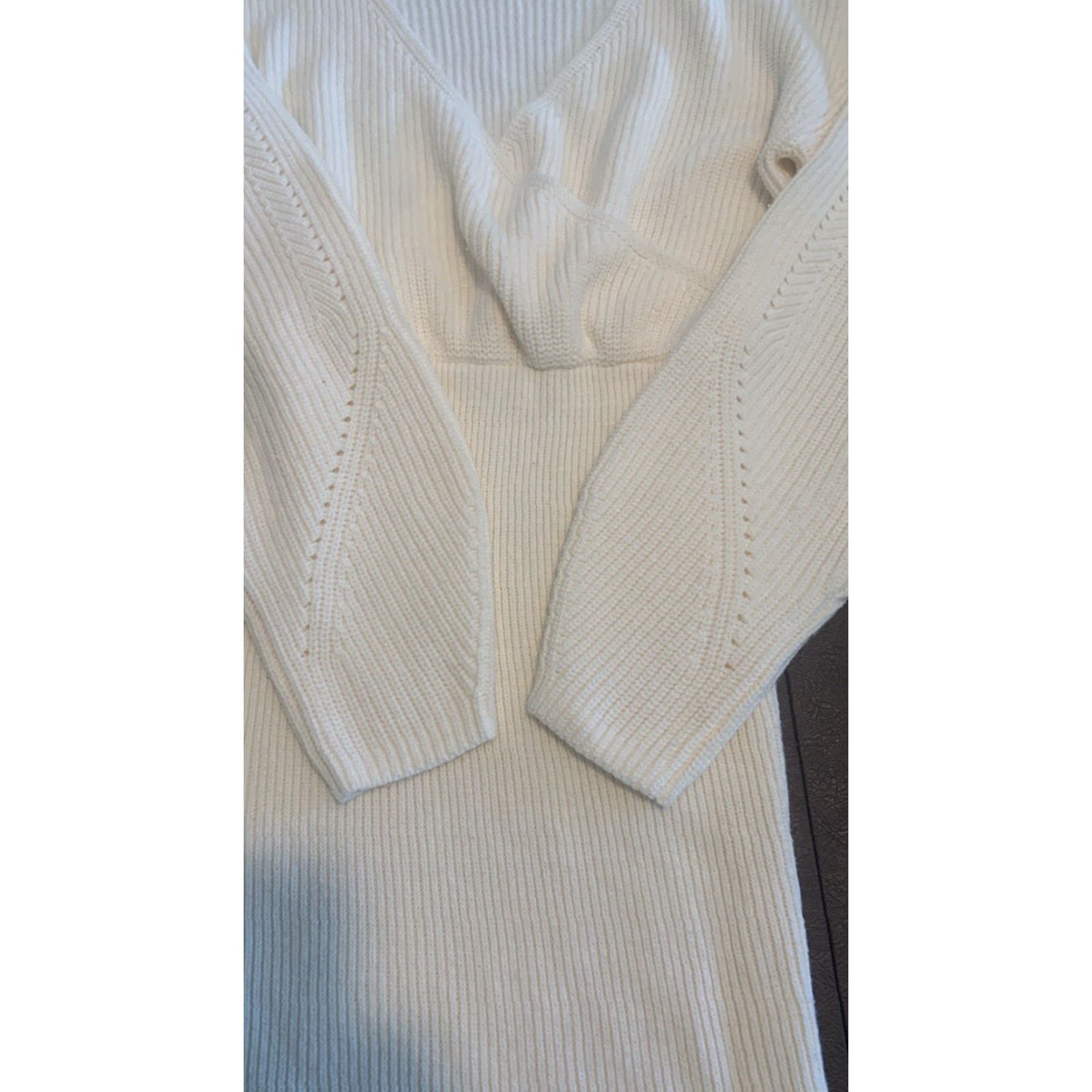 Tularosa White Long Sleeve Mini Dress