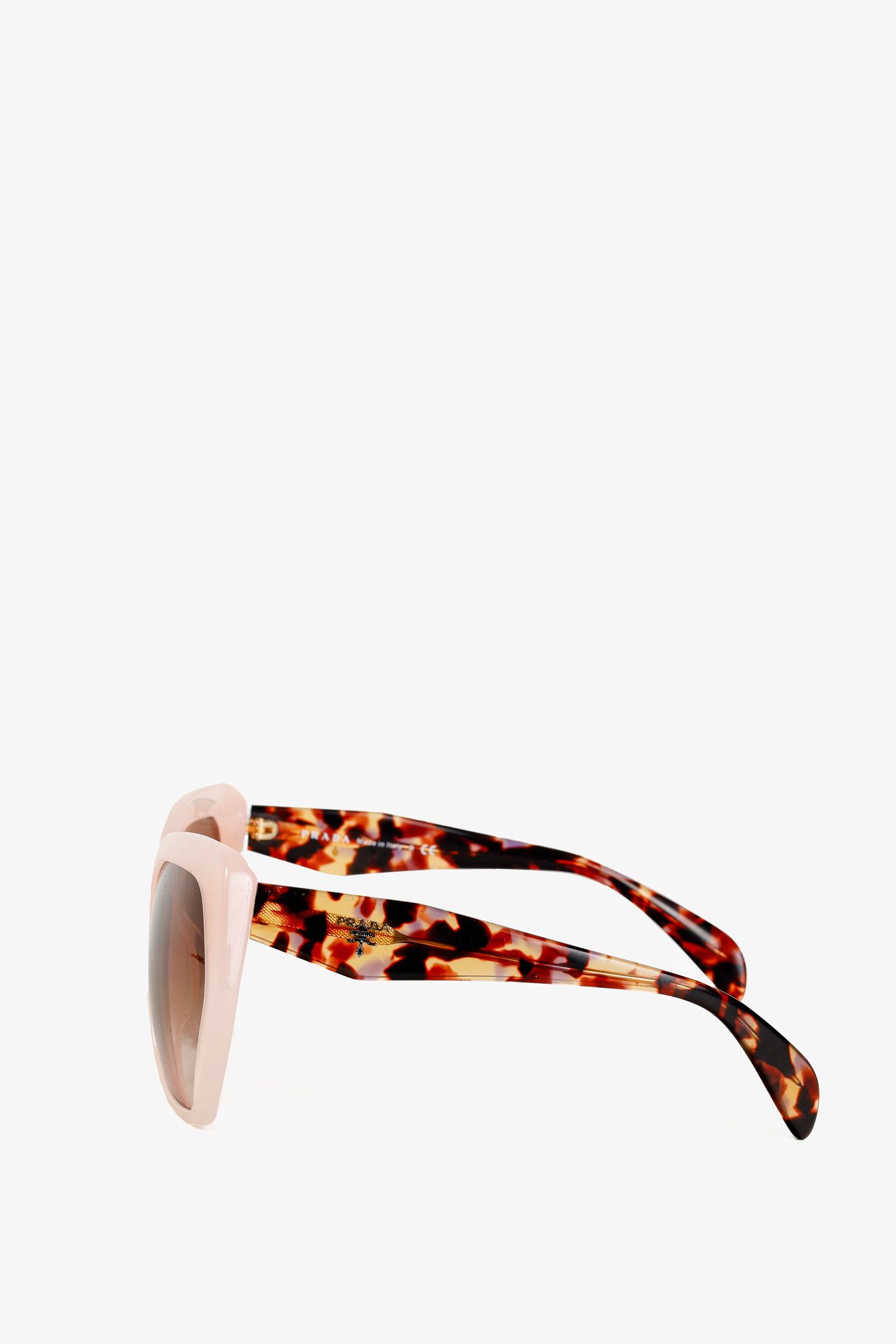 Prada Prada Heritage 16RS Pink Tortoiseshell Sunglasses Size ONE SIZE - 3 Thumbnail