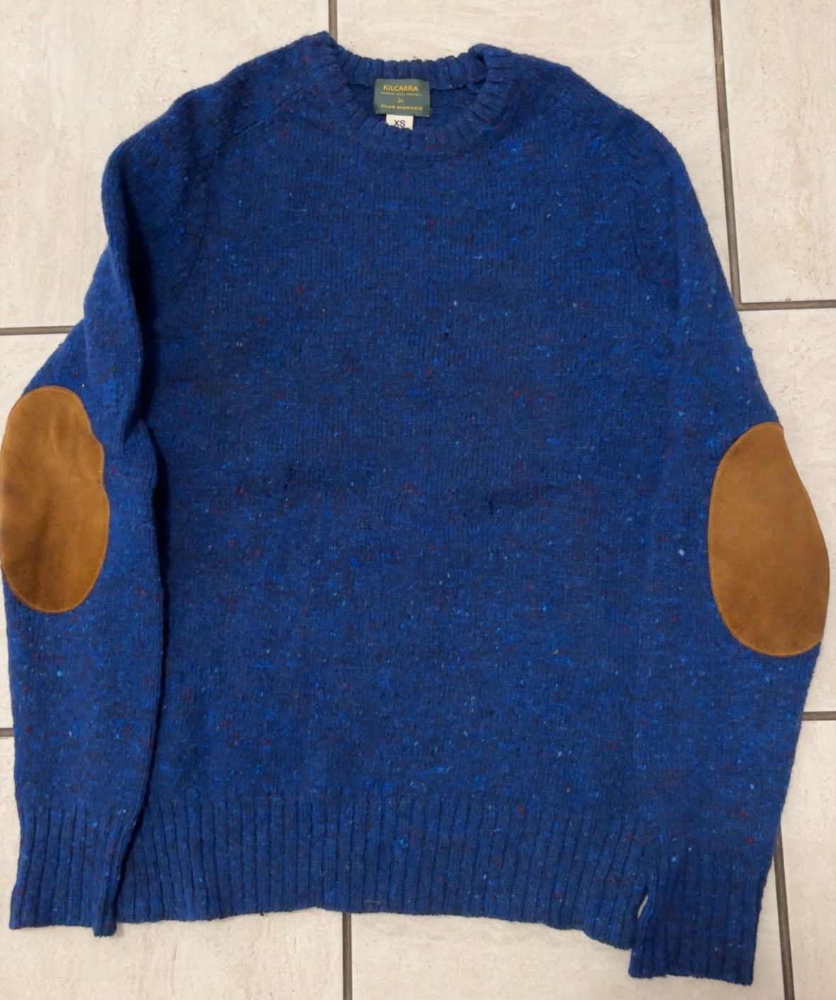 Vintage selling Polo by Ralph Lauren Wool Sweater with Genuine Leather Elbow Patches