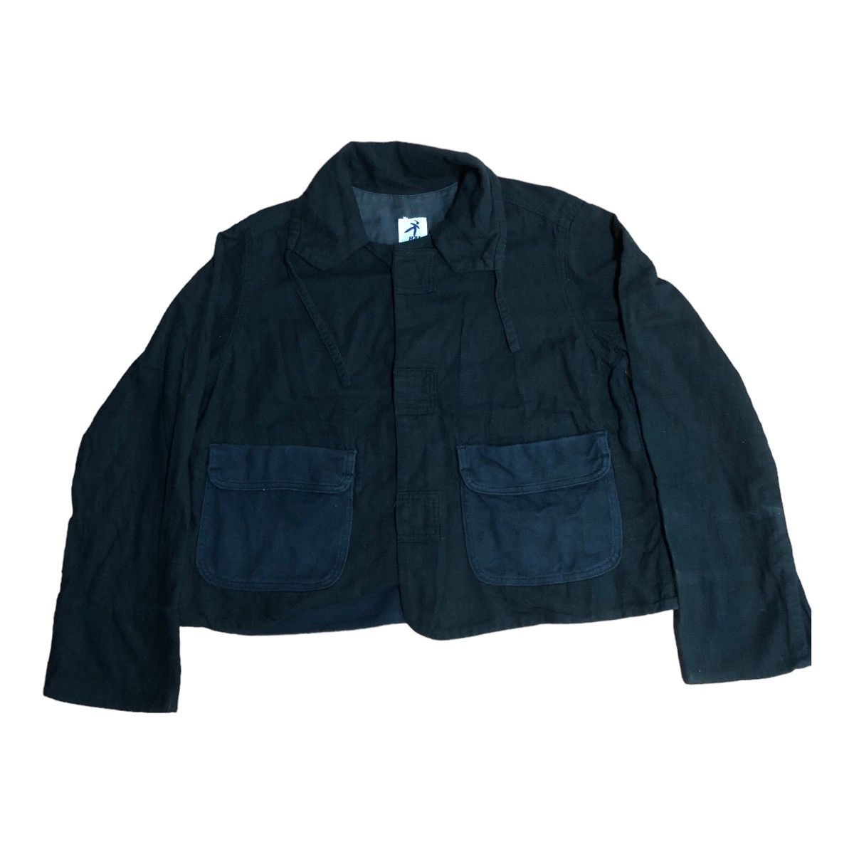 image of Crop Top Hai Sporting Gear By Issey Miyaki Long Sleeve in Black, Women's