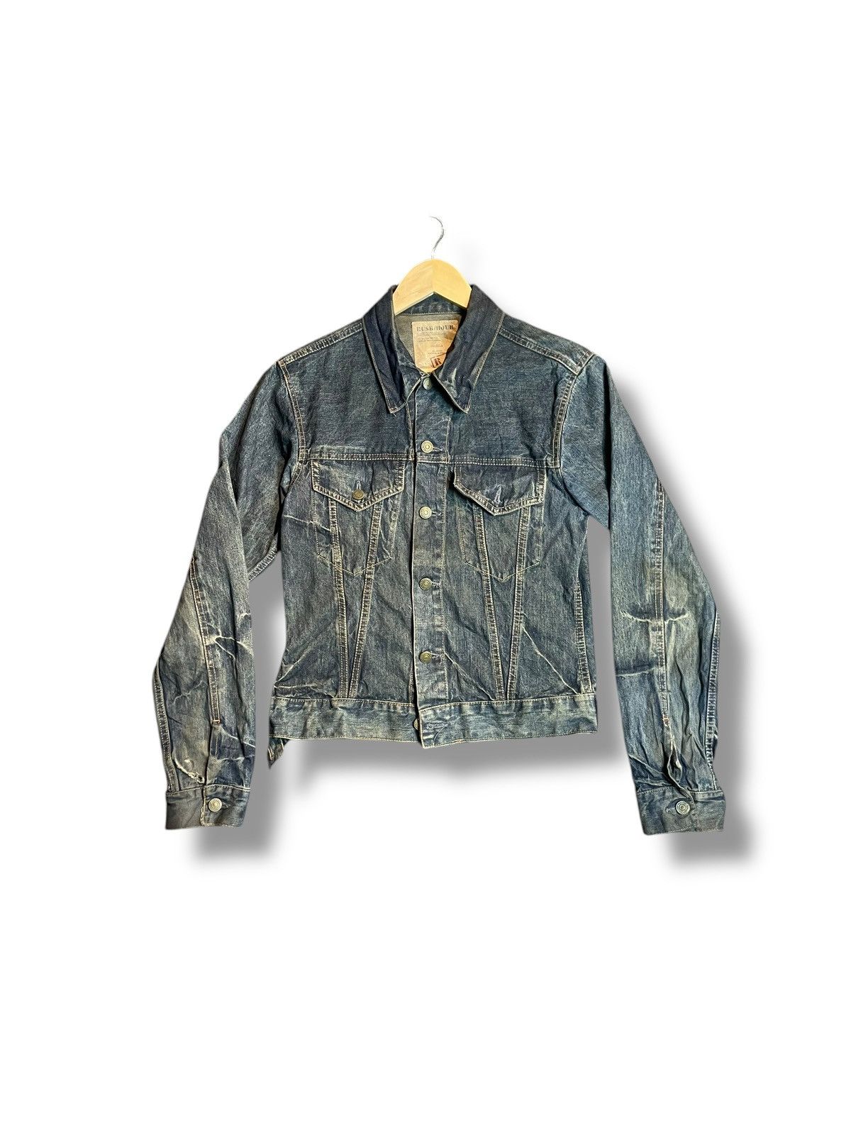 Japanese Brand × Vintage Rush Hour Men’s Denim Jacket (29) Size US S / EU 44-46 / 1 - 1 Thumbnail