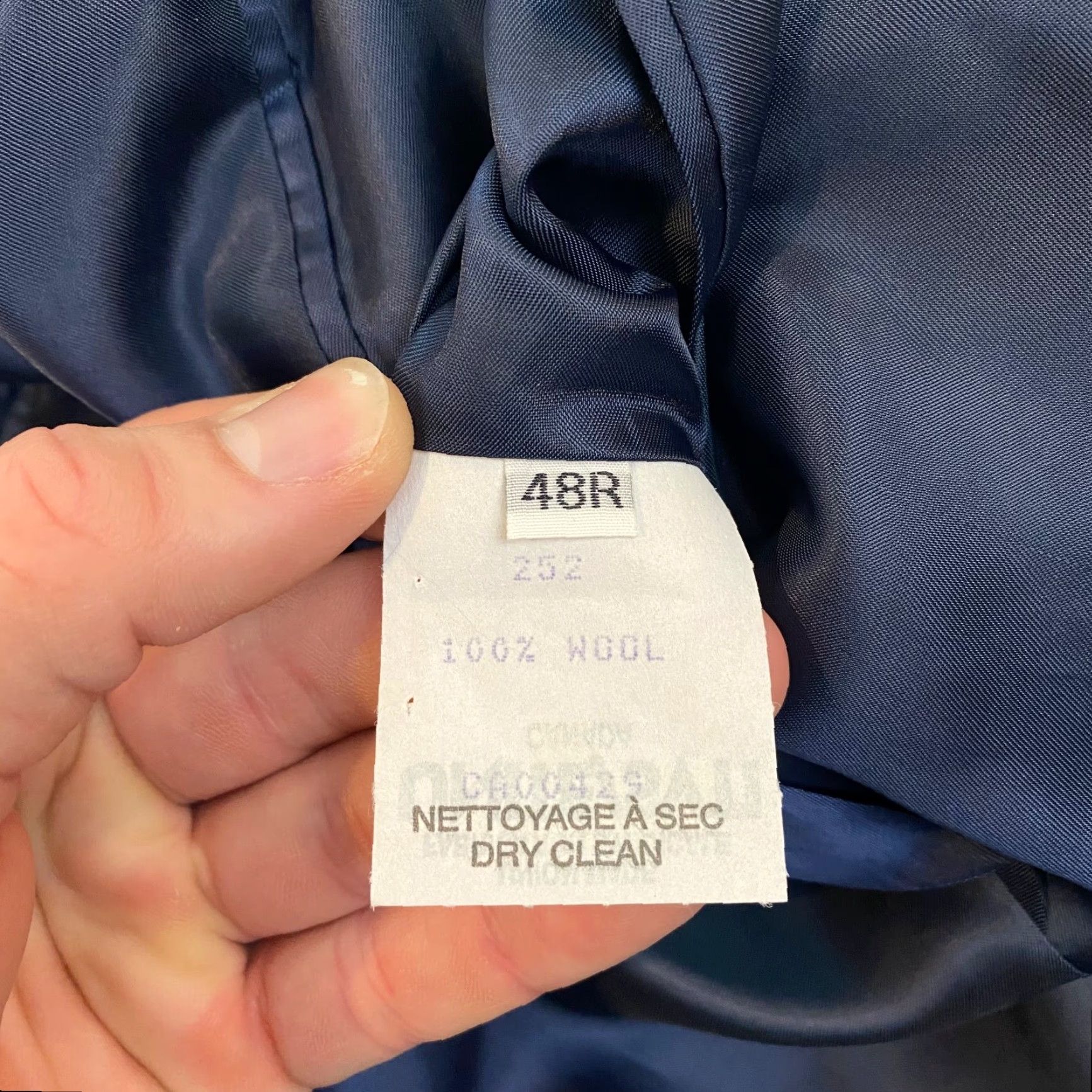 Peter Millar PETER MILLAR Blazer Jacket Men 48R Blue 100% Wool Two-Button Regular Fit Classic Sports Size 48R - 3 Thumbnail