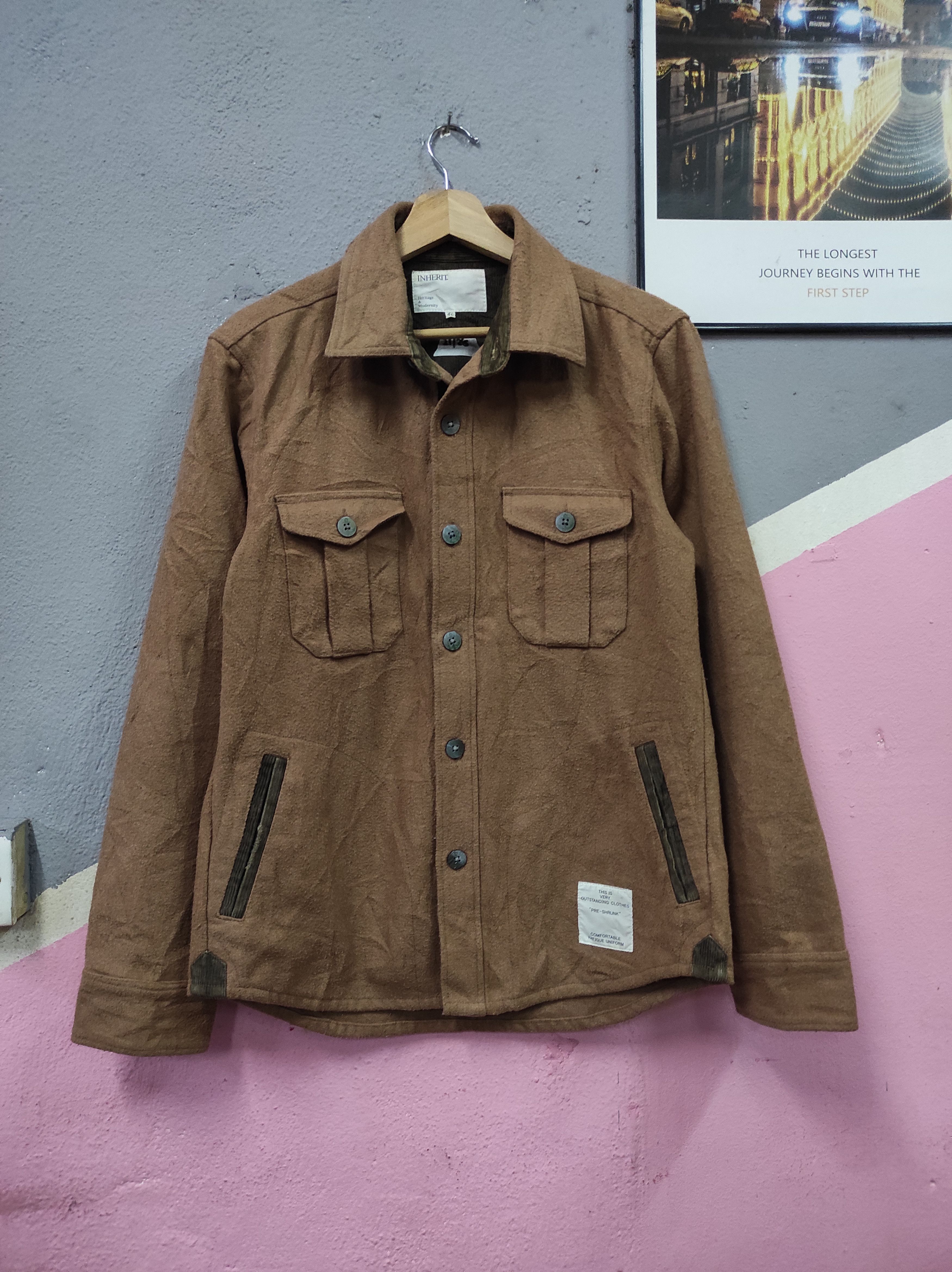 Japanese Brand INHERIT WOOL HERITAGE JACKET Size US XS / EU 42 / 0 - 1 Thumbnail