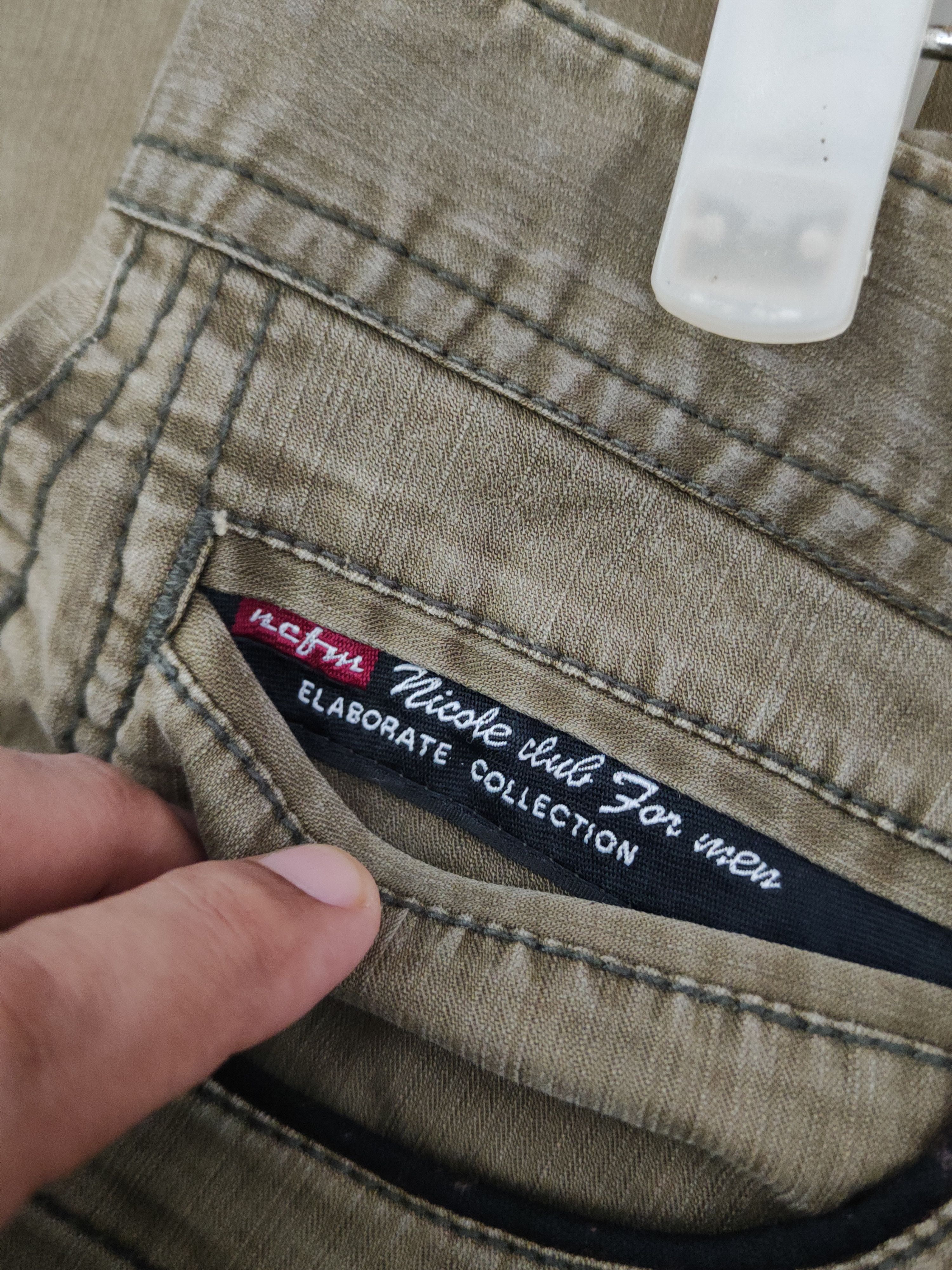 Nicole Club DL Nicole Club Olive Multipocket Cargo Pants #46-371 Size US 33 - 12 Thumbnail