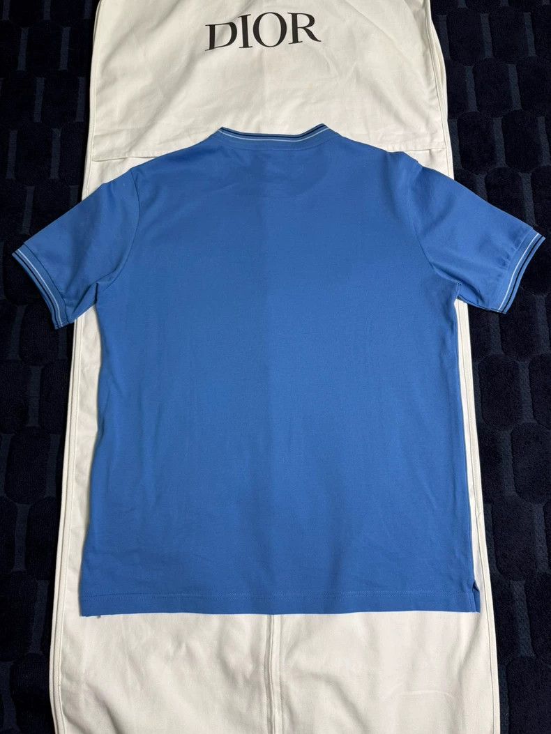 Prada Prada Embroidered logo blue knitted short sleeves 2502-Next Size US L / EU 52-54 / 3 - 2 Thumbnail