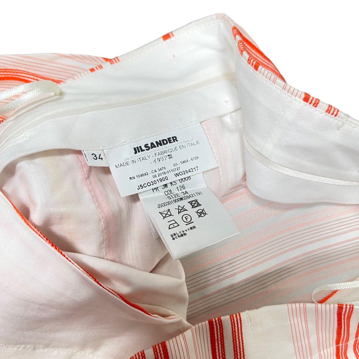 Jil Sander Jil Sander Silk Trousers Striped Cropped Made In Italy Size 30" / US 8 / IT 44 - 13 Thumbnail