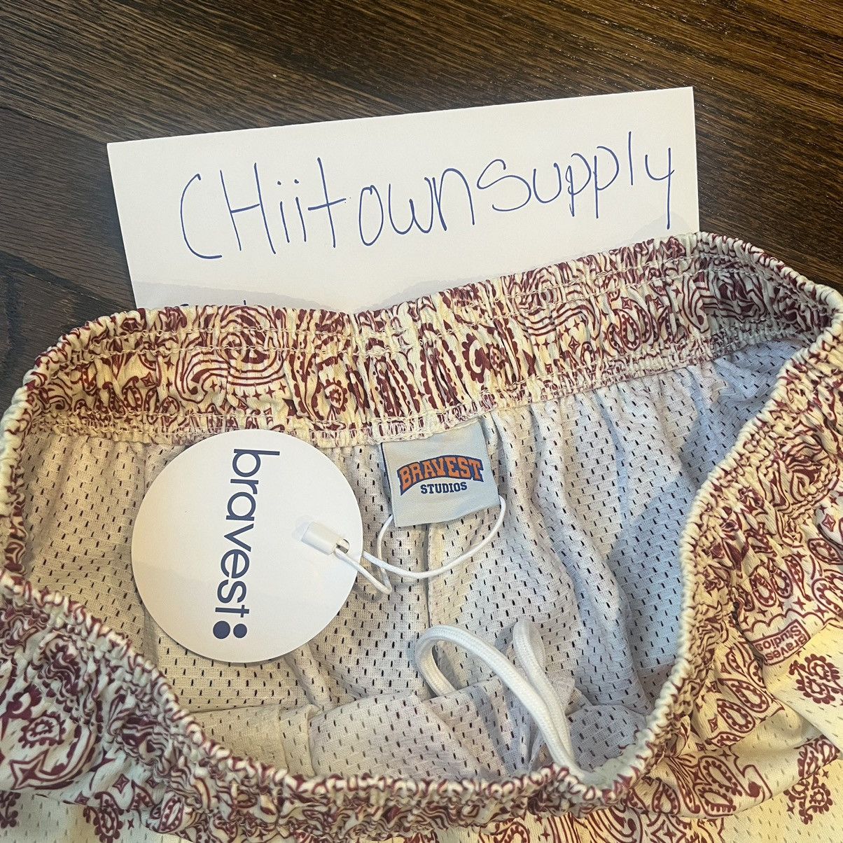 Bravest Studios Bravest Studio Light Cream/Red Paisley Size XXL Size US 38 / EU 54 - 4 Thumbnail