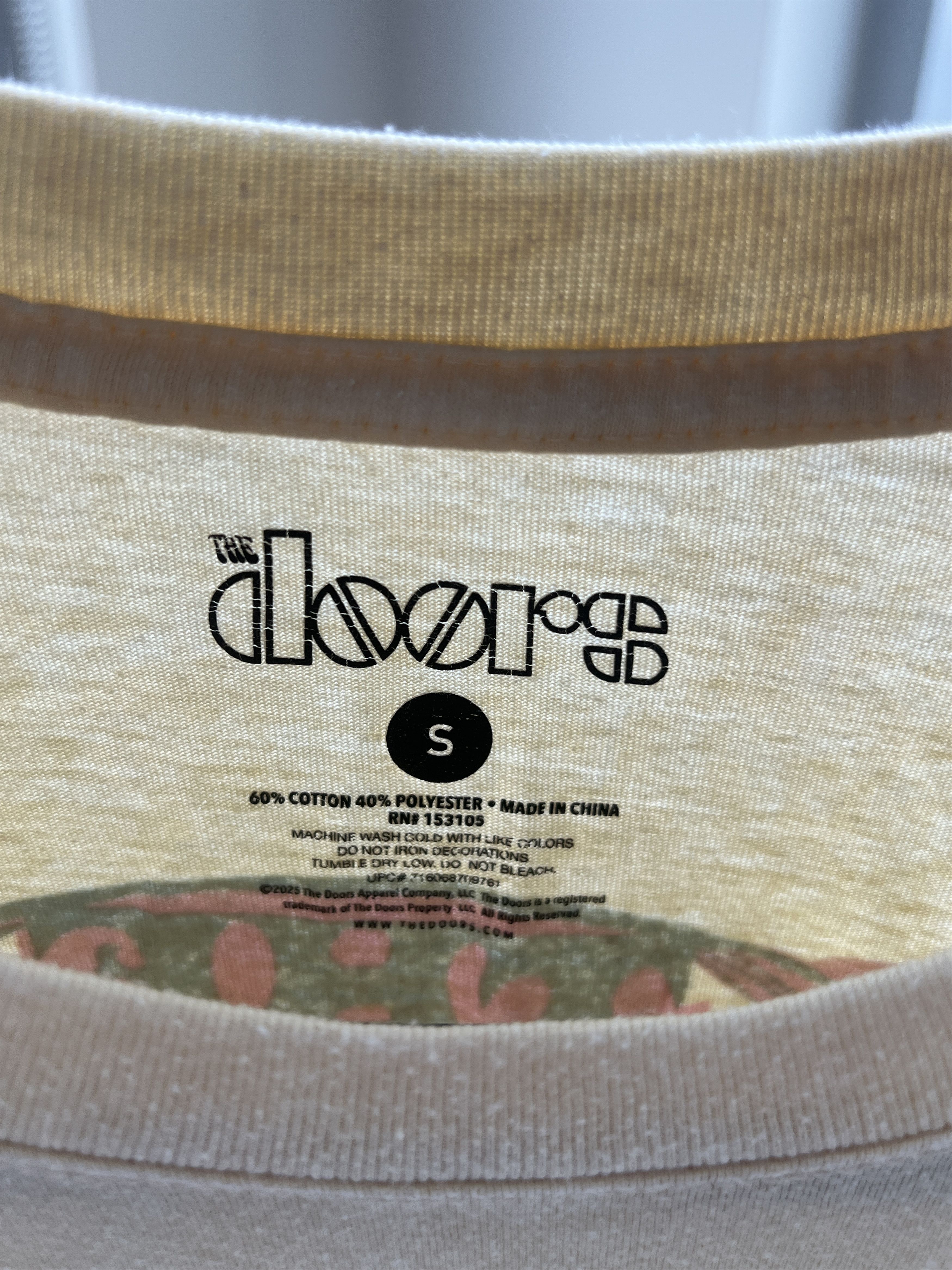 Other The Doors Tour 1970 Graphic T-Shirt Yellow Mushroom Rock Size S / US 4 / IT 40 - 3 Thumbnail