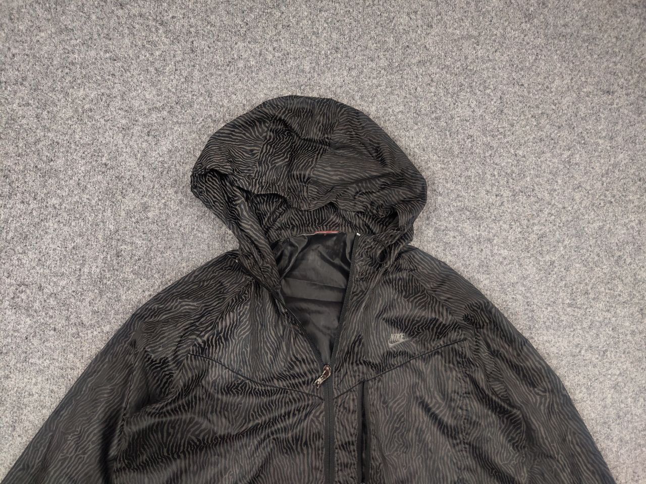 Nike Nike Women's Windbreaker Grid Print reflective Black Jacket Size M / US 6-8 / IT 42-44 - 4 Thumbnail